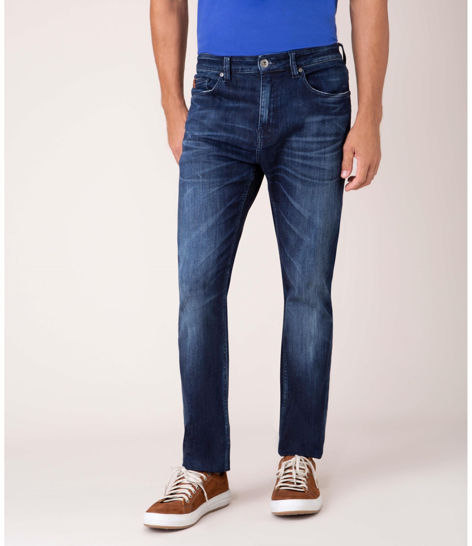 Calça High Comfort Custom Mao Índigo Escuro