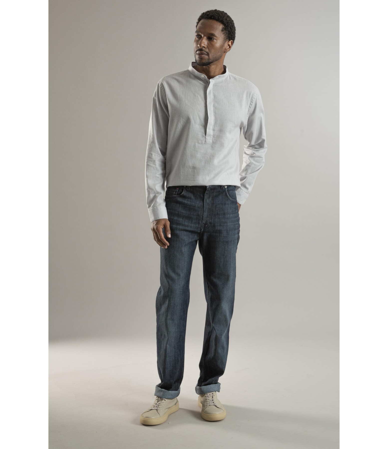 Calça High Comfort Dark Indigo Trad Joao Rchl229-Lav.Medio