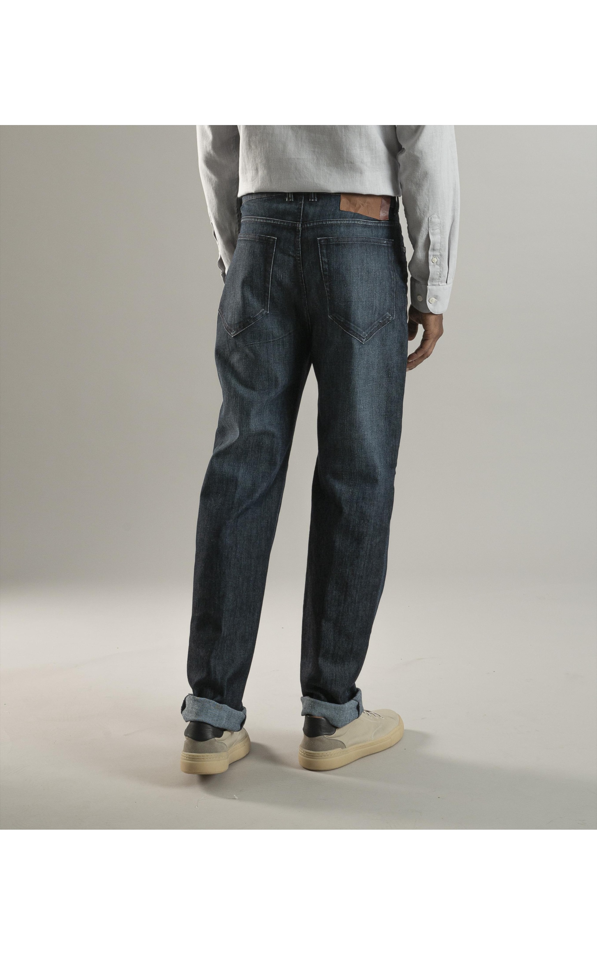 Calça High Comfort Dark Indigo Trad Joao Rchl229-Lav.Medio