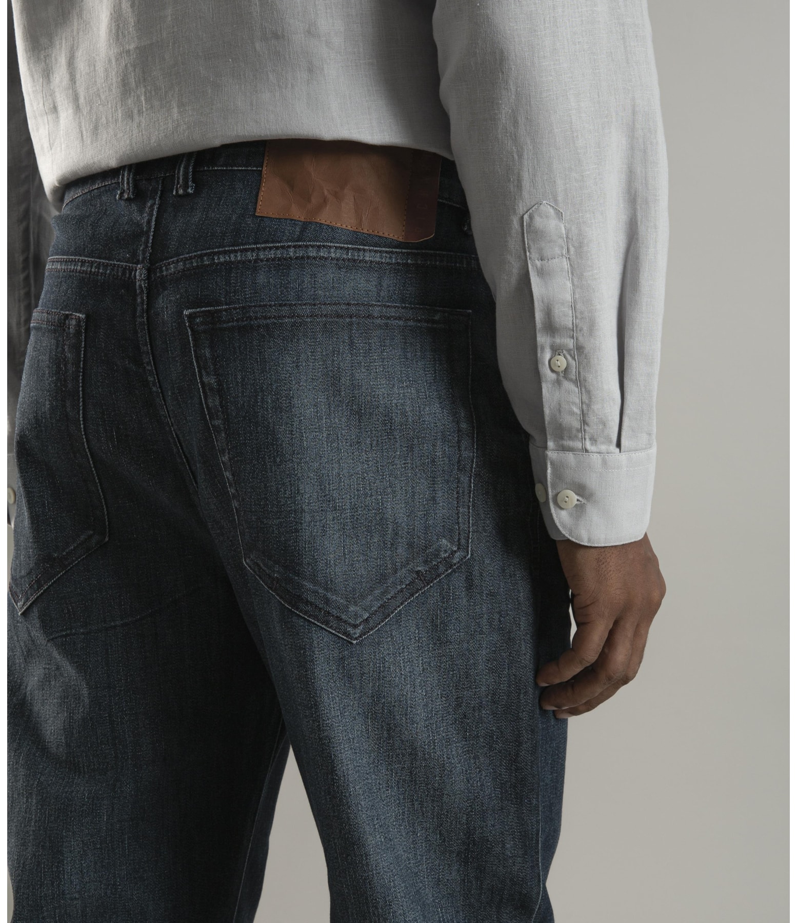 Calça High Comfort Dark Indigo Trad Joao Rchl229-Lav.Medio
