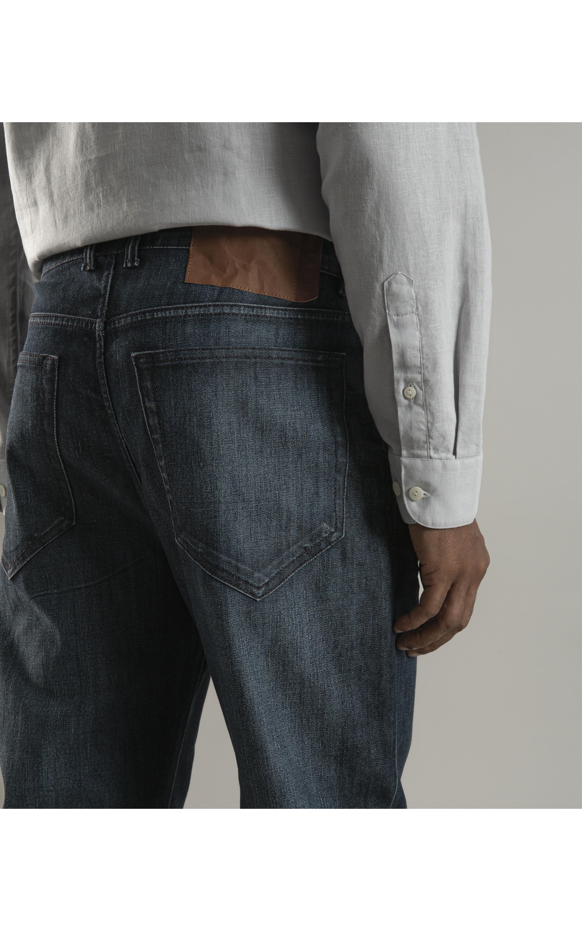 Calça High Comfort Dark Indigo Trad Joao Rchl229-Lav.Medio