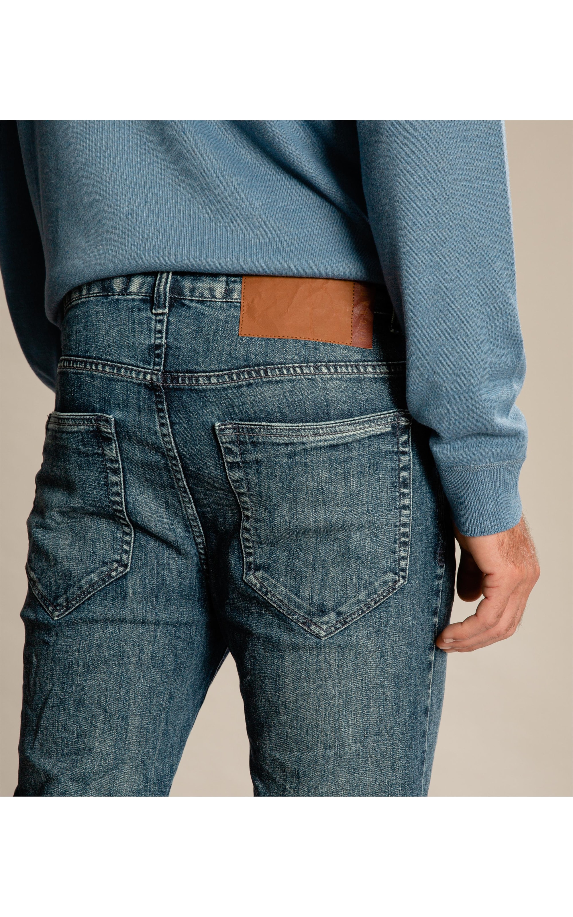Calça High Comfort Dark Tradicional Hugo Lav.Med.C/Sky Bleach Sup.