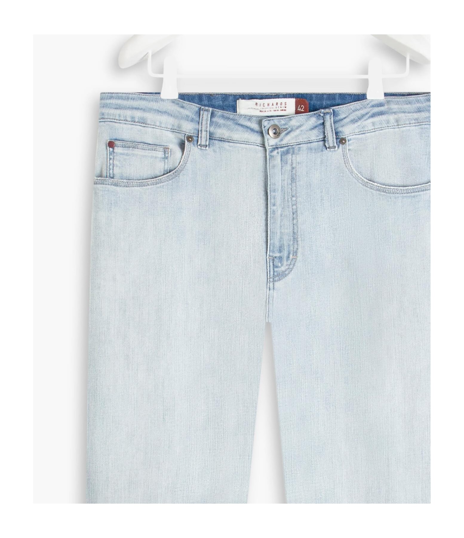 Calça High Comfort Stretch Tradicional m Rchl240-Lav.Claro