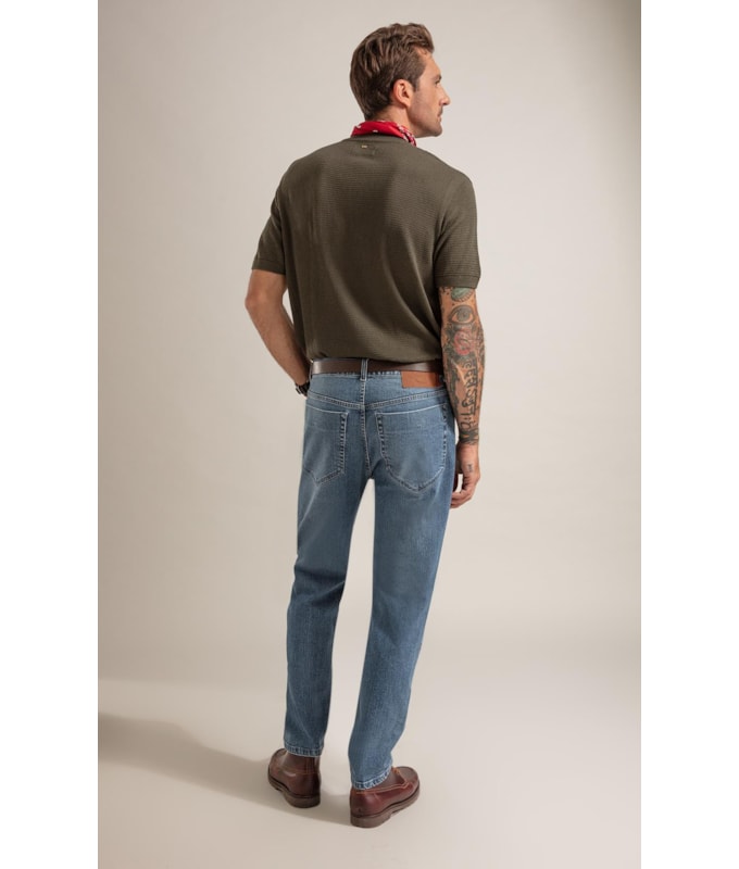 Calca High Comfort Tradicional Caio Lavado Medio