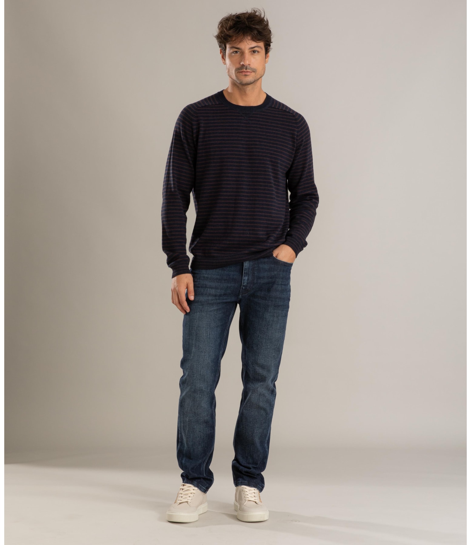 Calca High Confort Blue Custom Fit Vitor 2108-Lav.Escuro C/ Used