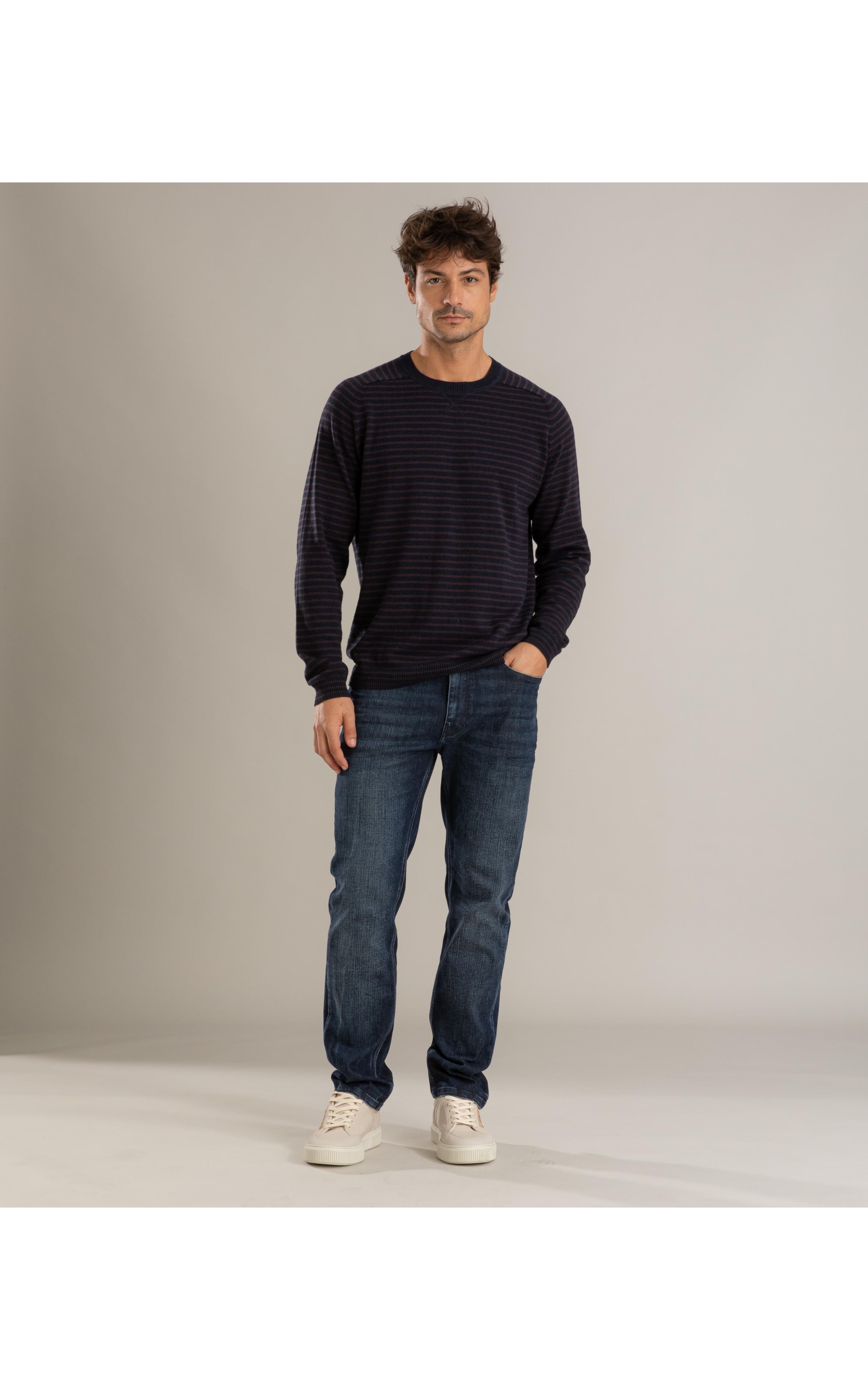 Calca High Confort Blue Custom Fit Vitor 2108-Lav.Escuro C/ Used