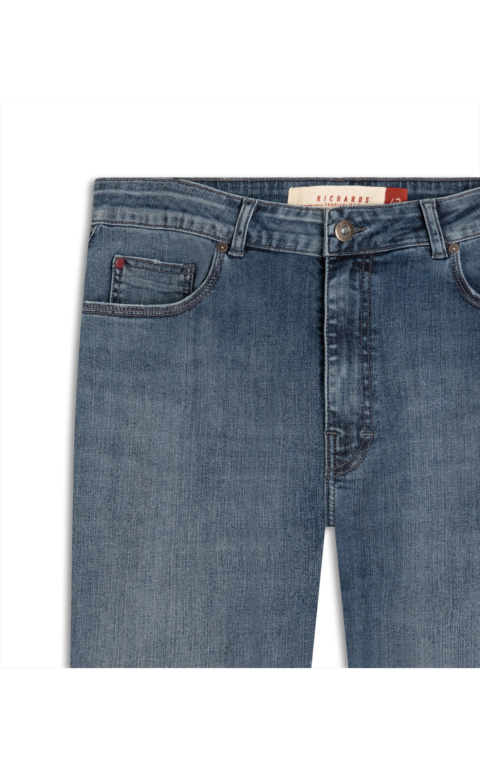 Calca High Confort Blue Tradicional Math 2114-Lav.Medio C/ Used