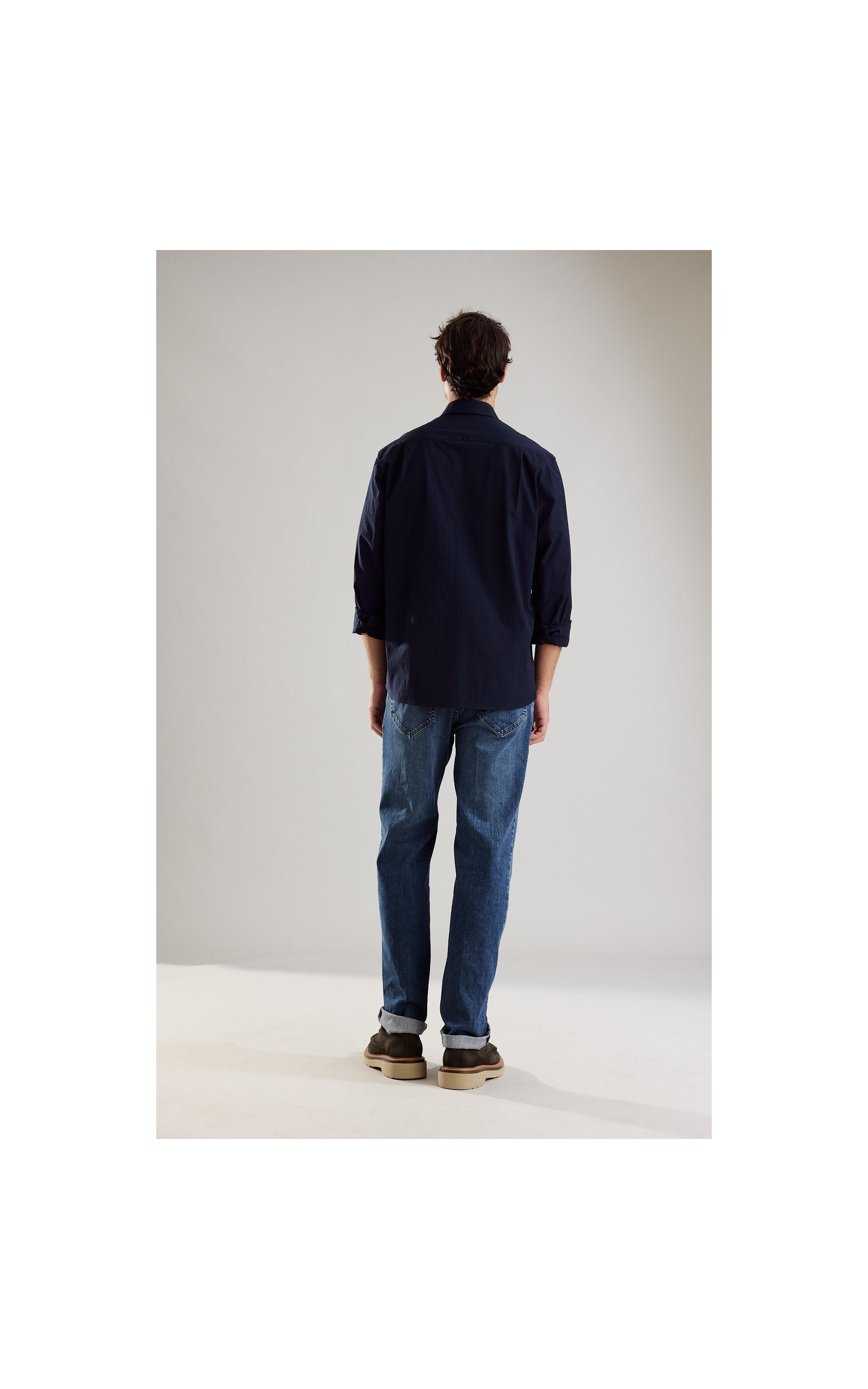 Calca High Confort Blue Tradicional Math 2114-Lav.Medio C/ Used