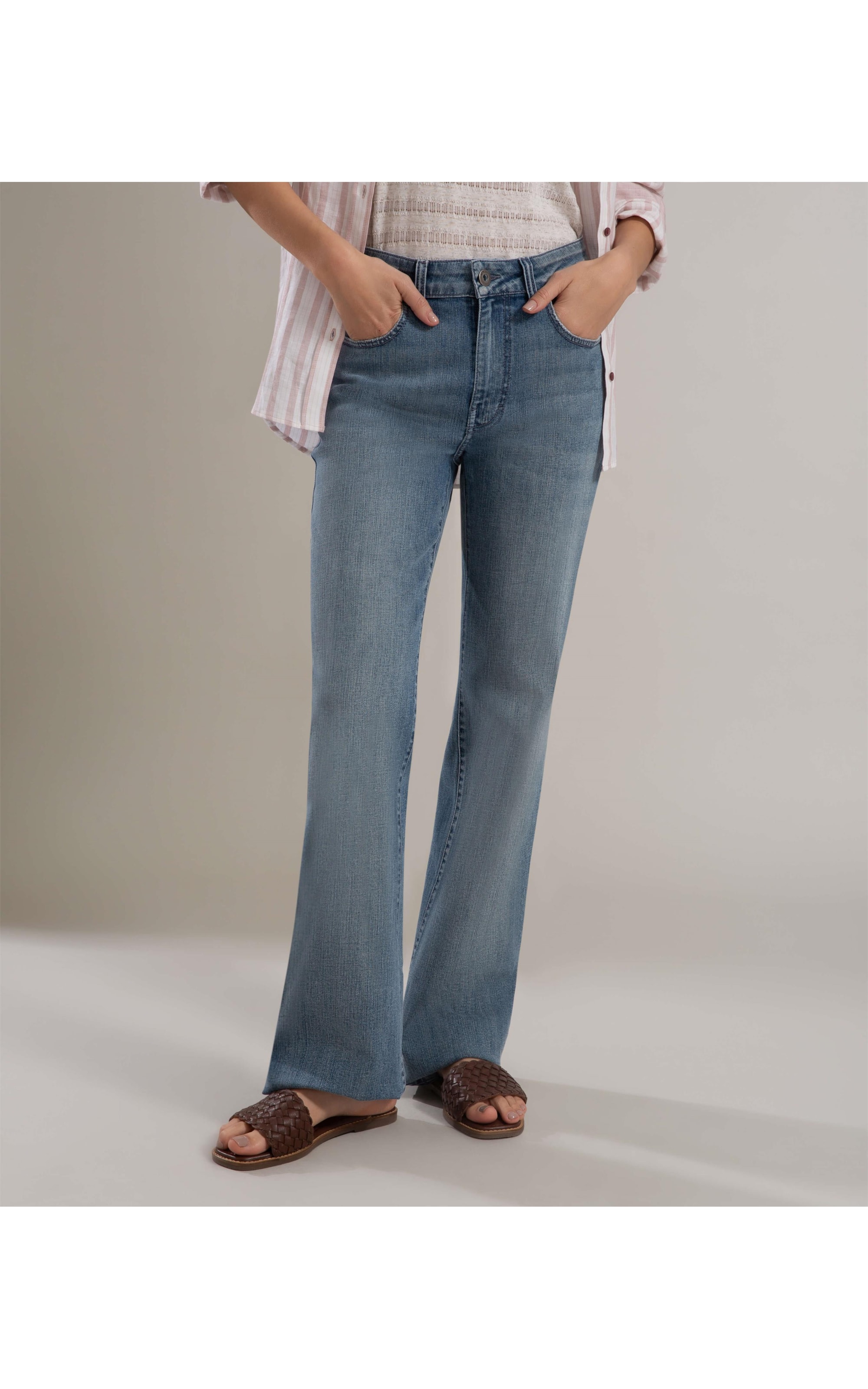 Calça High Confort Stretch Pateph  m Rchl241 -Lavado Médio