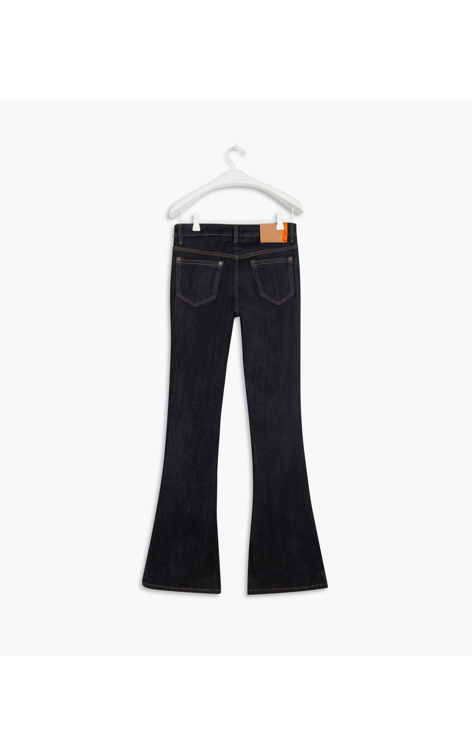 Calça High Tech Power Classic Flare Raw Marinho
