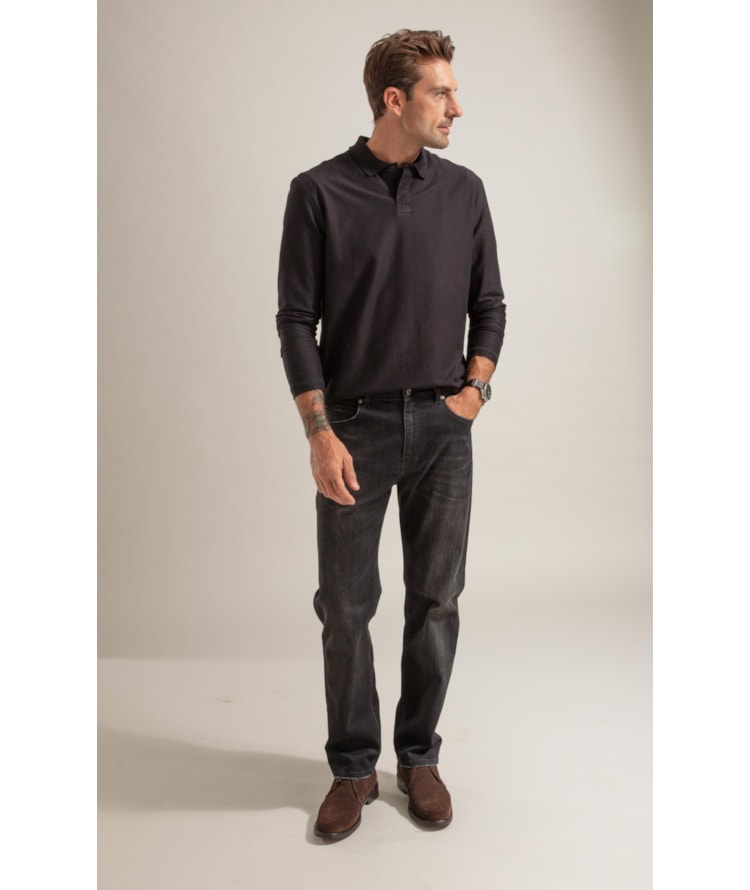 Calca Intense Black Cutom Fit Lav. Escuro C/ Used 2197