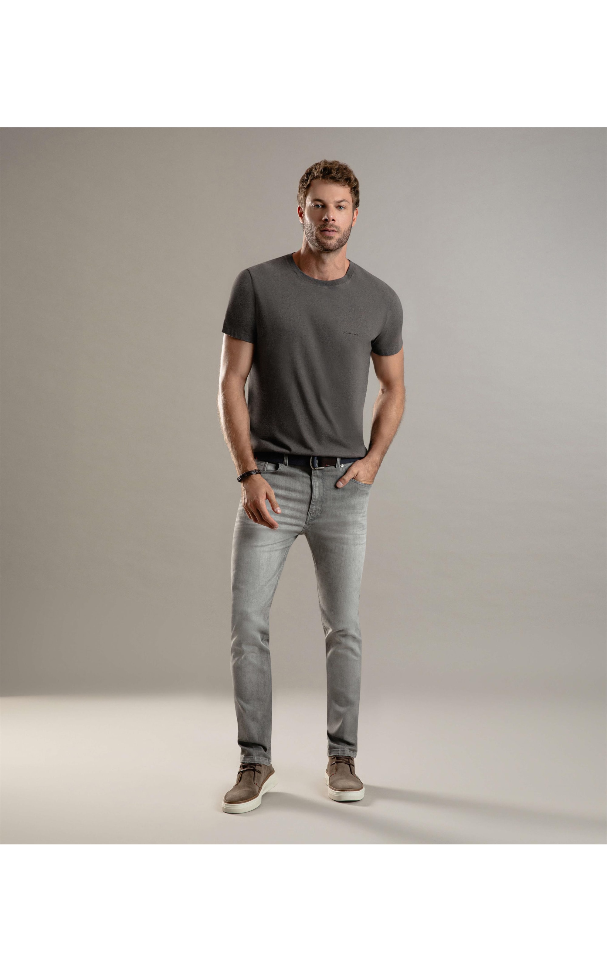 Calça Intense Black Gray Tradicional Kau Lav.Escuro