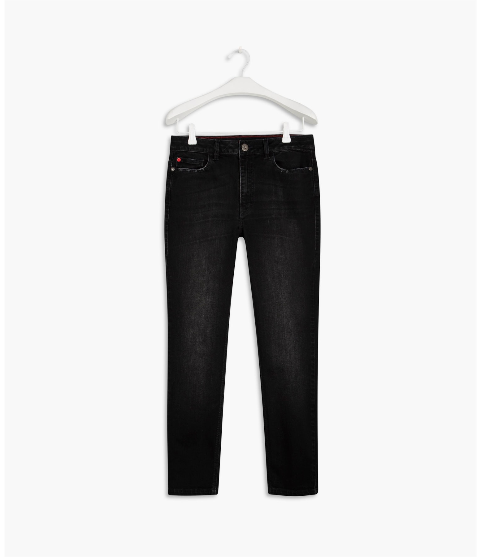 Calça Intense Black High Skinny Contrast Branco