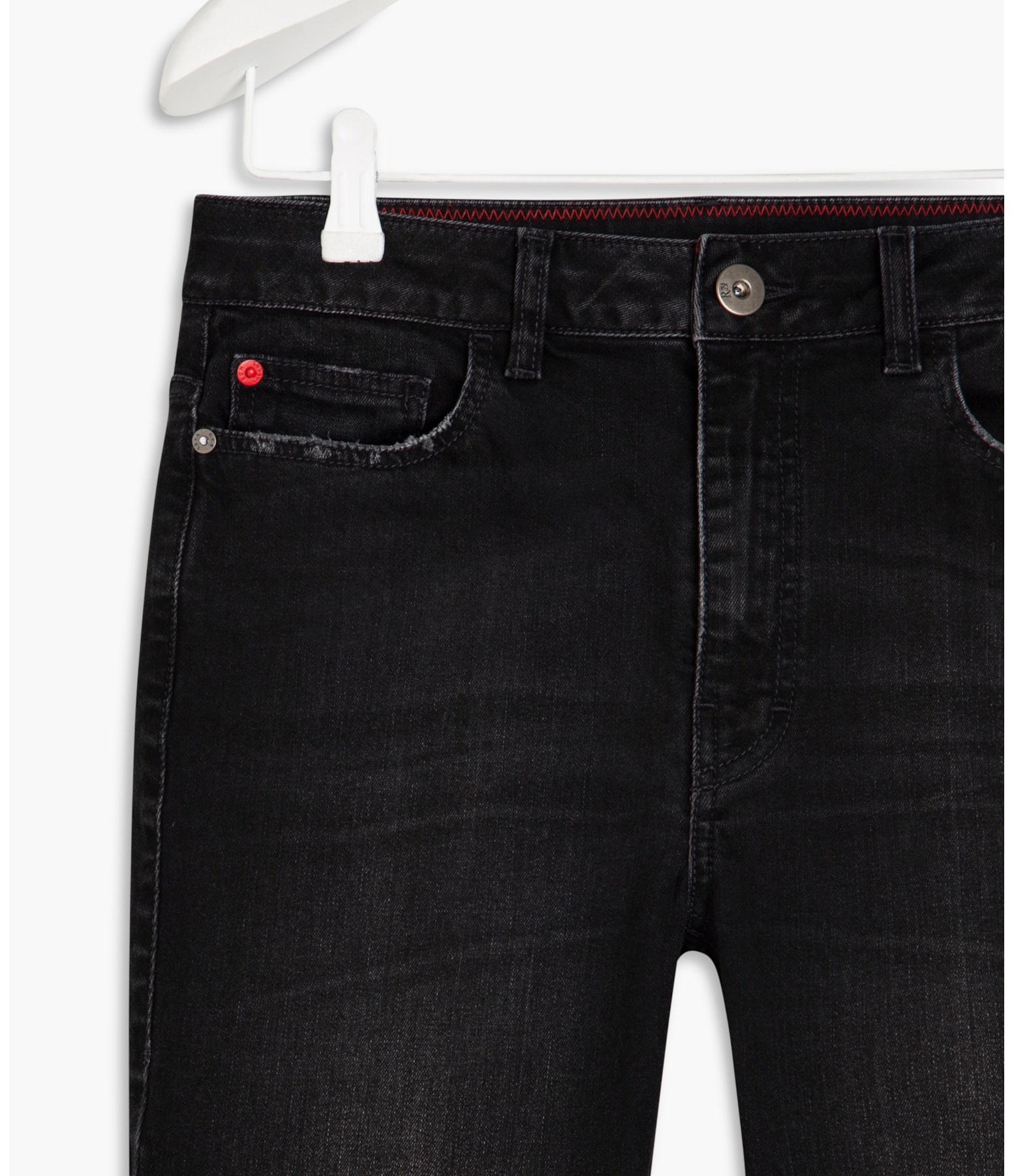 Calça Intense Black High Skinny Contrast Branco