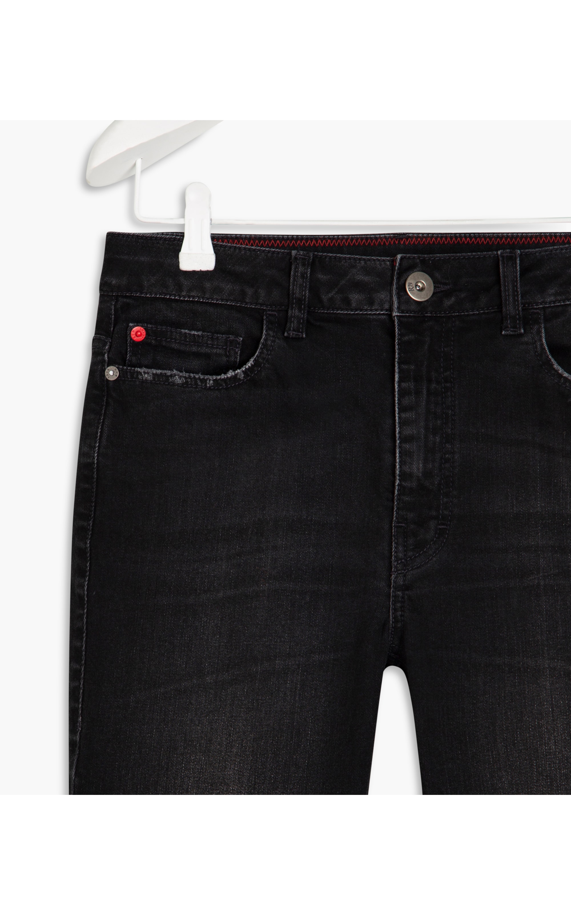 Calça Intense Black High Skinny Contrast Branco