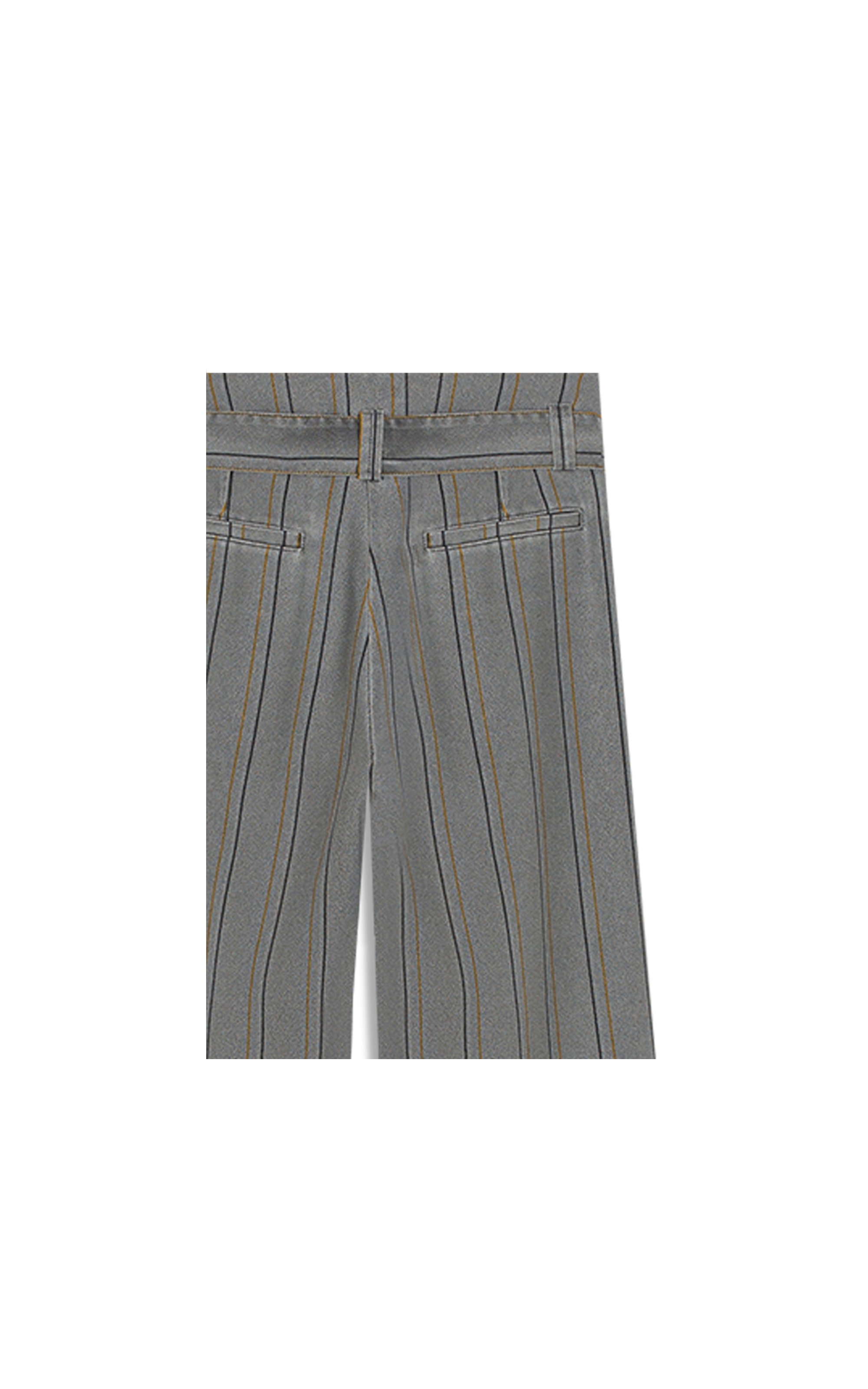 Calça Jane Listras Heavy Tabaco