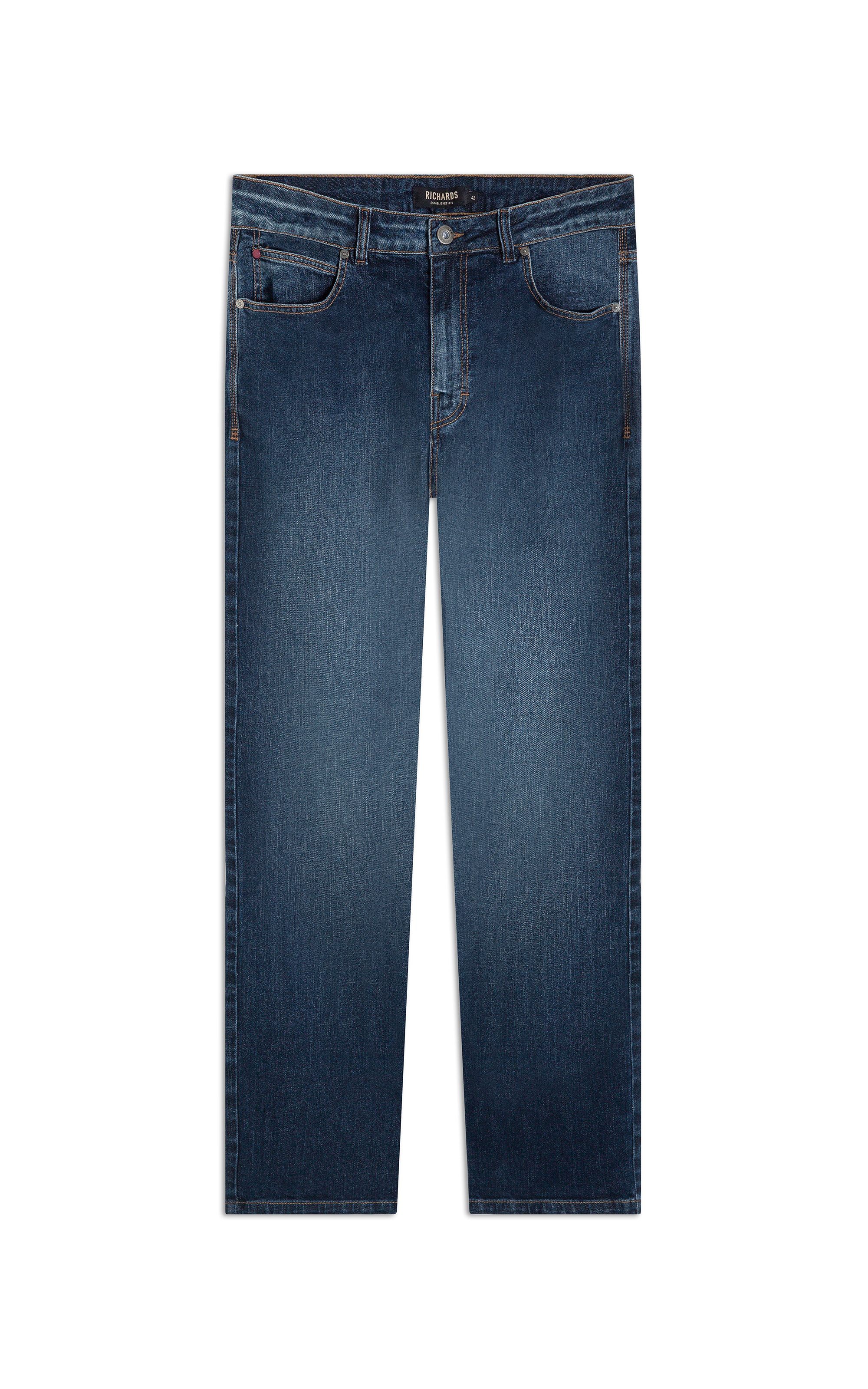 Calça Jeans Dark Forest Custom Fit Five Escuro C/ Used