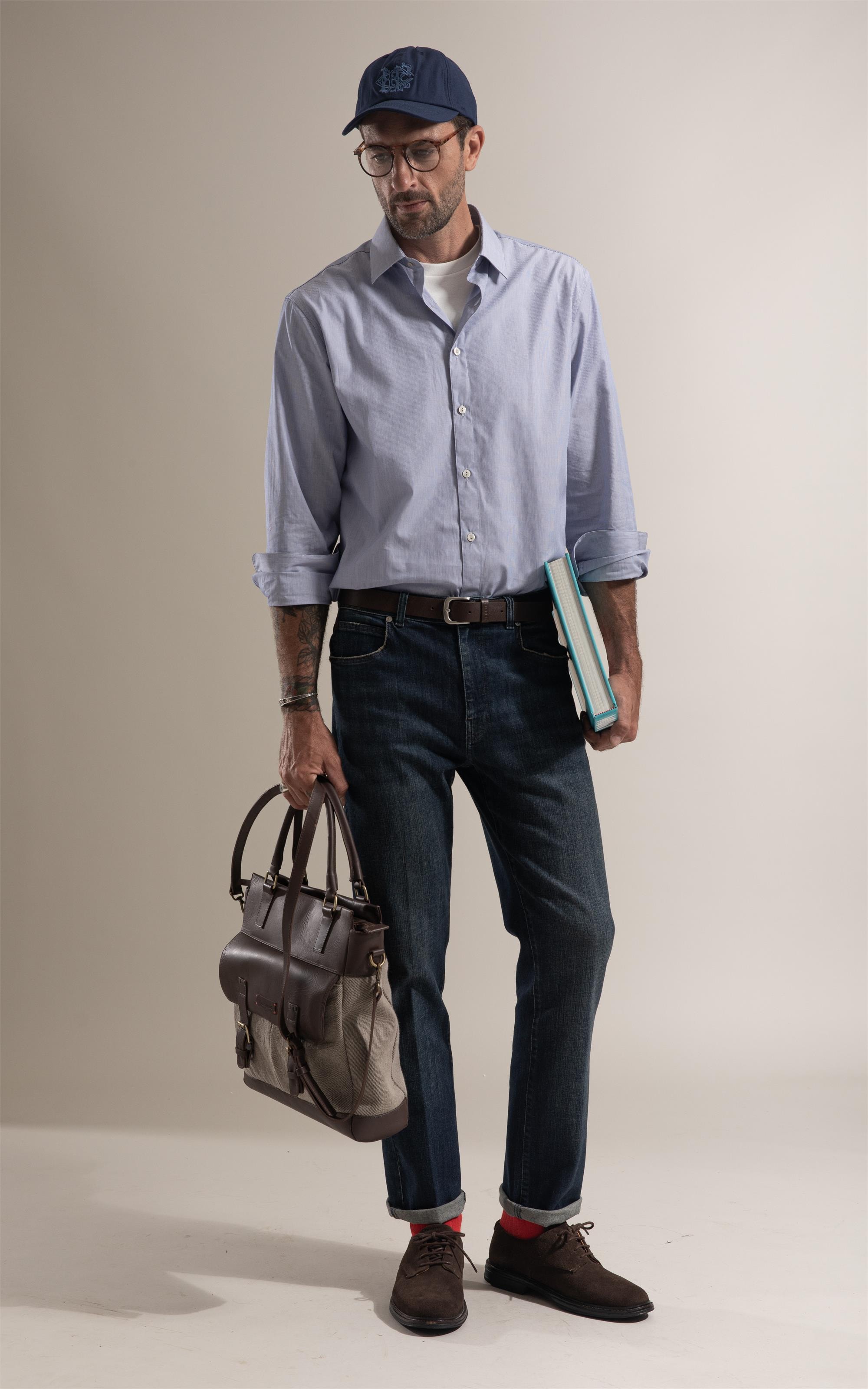 Calça Jeans High Fort Escuro C/ Matiz
