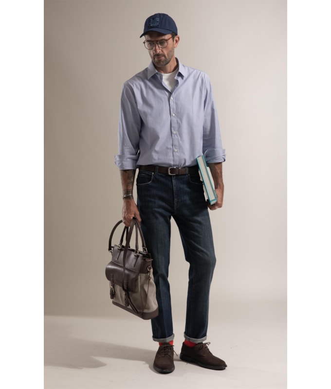 Calça Jeans High Fort Escuro C/ Matiz