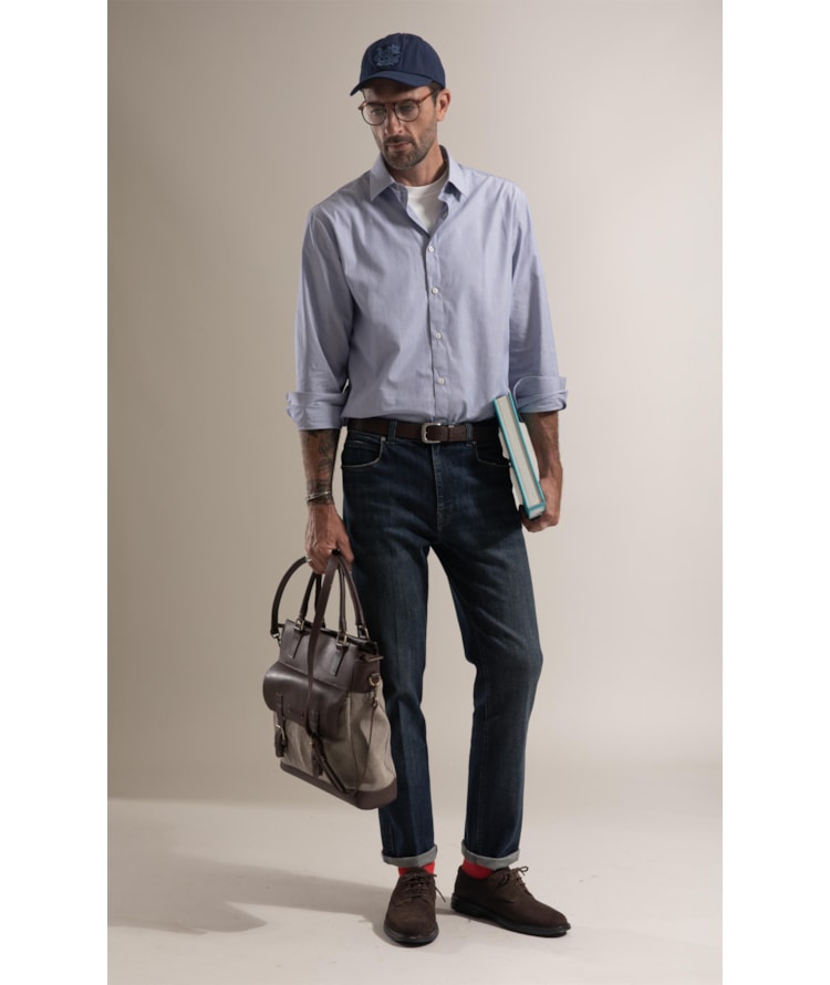 Calça Jeans High Fort Escuro C/ Matiz