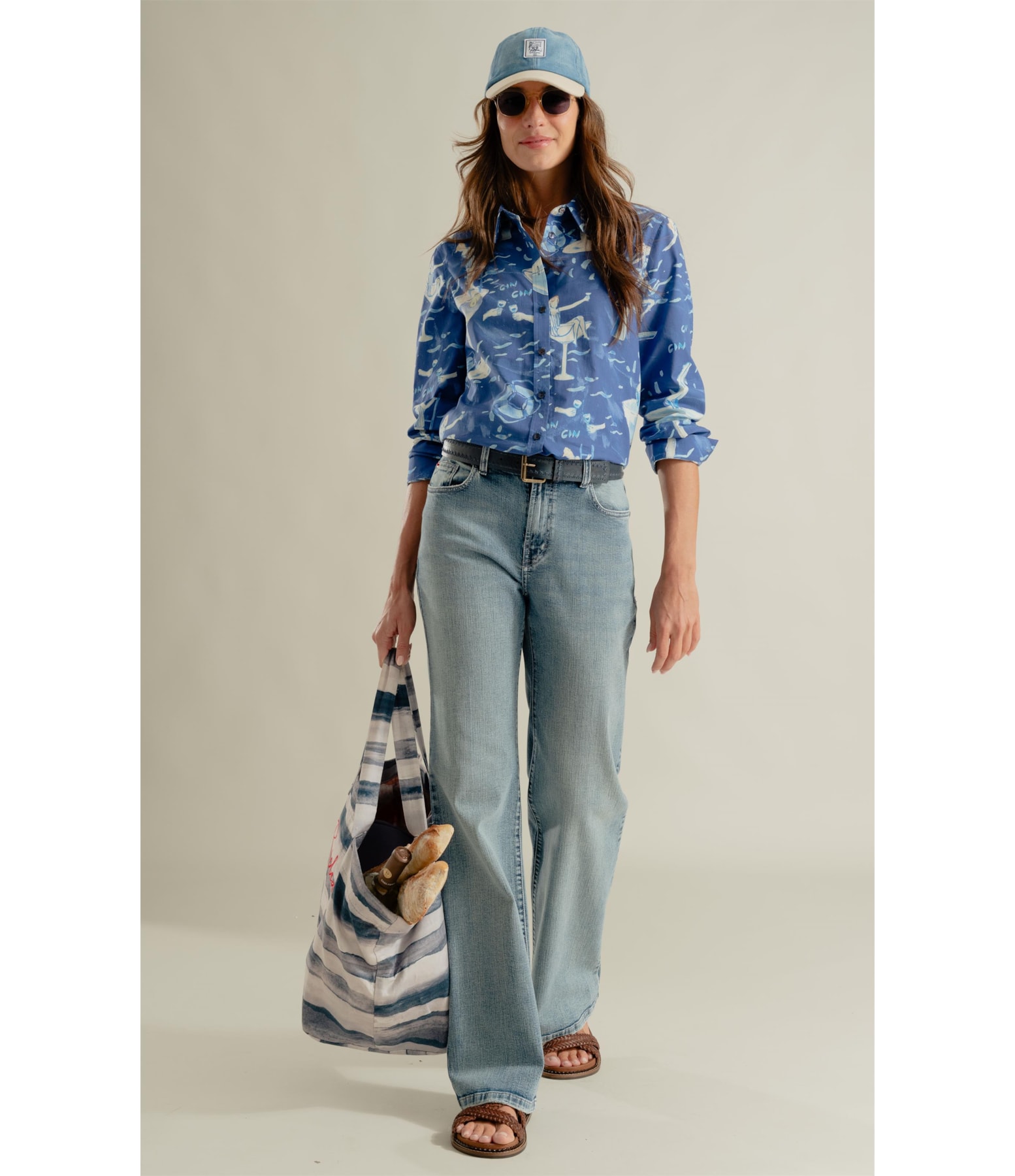 Calça Jeans Patte  Five Lav. Claro C/Tank