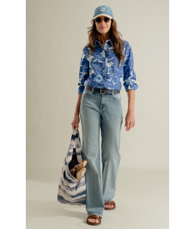 Calça Jeans Patte  Five Lav. Claro C/Tank