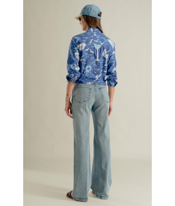 Calça Jeans Patte  Five Lav. Claro C/Tank