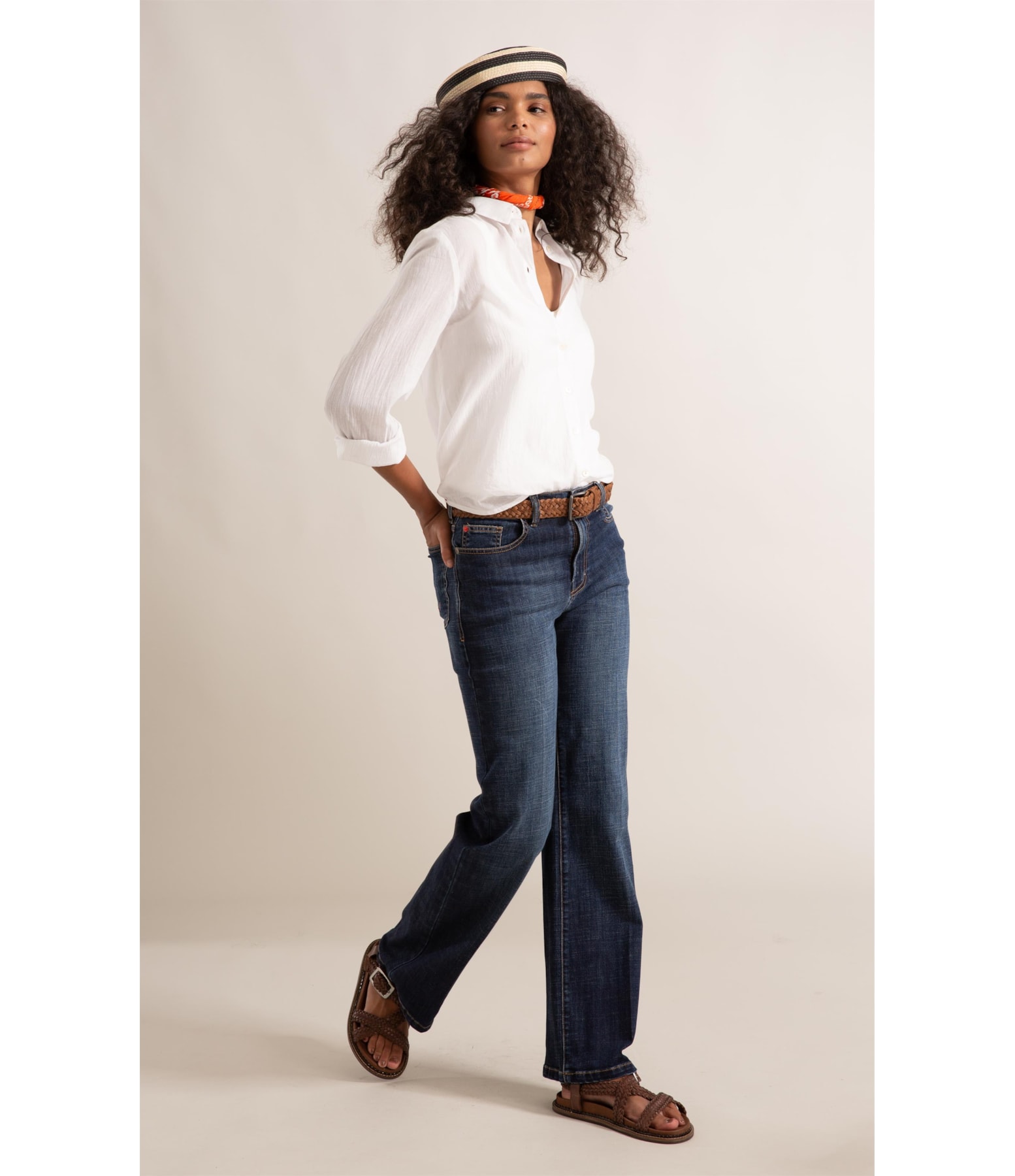 Calça Jeans Patte Visco Indigo Five Medio C/Tank