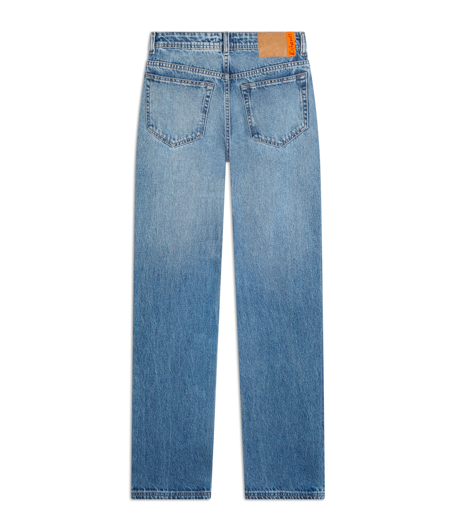 Calça Jeans Reta Vintage Denim Claro C/ Used