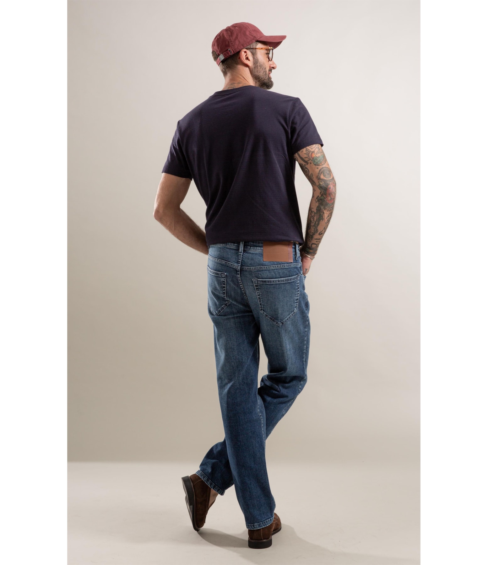Calça Jeans Tradicional High Comfort  Lav.Medio C/ Tank