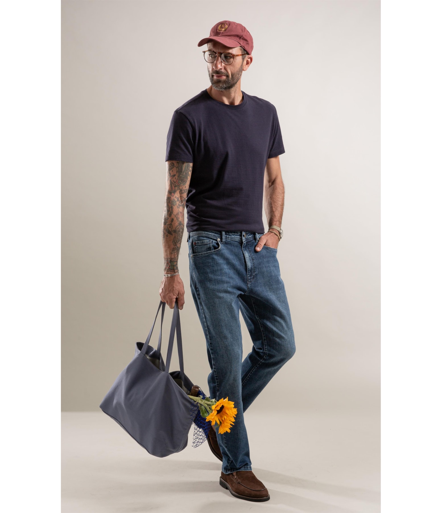 Calça Jeans Tradicional High Comfort  Lav.Medio C/ Tank