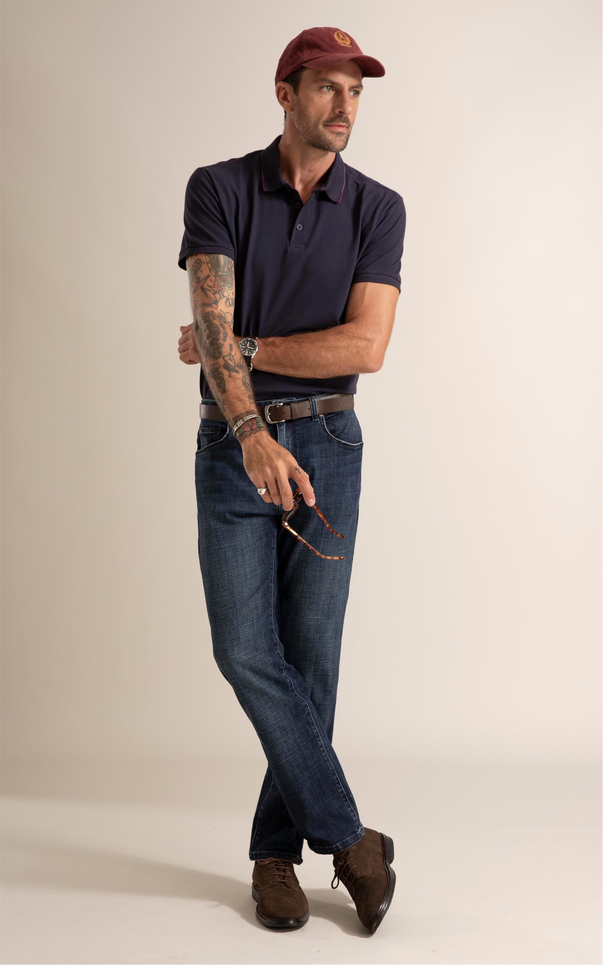 Calça Jeans Visco Indigo Lav. Médio