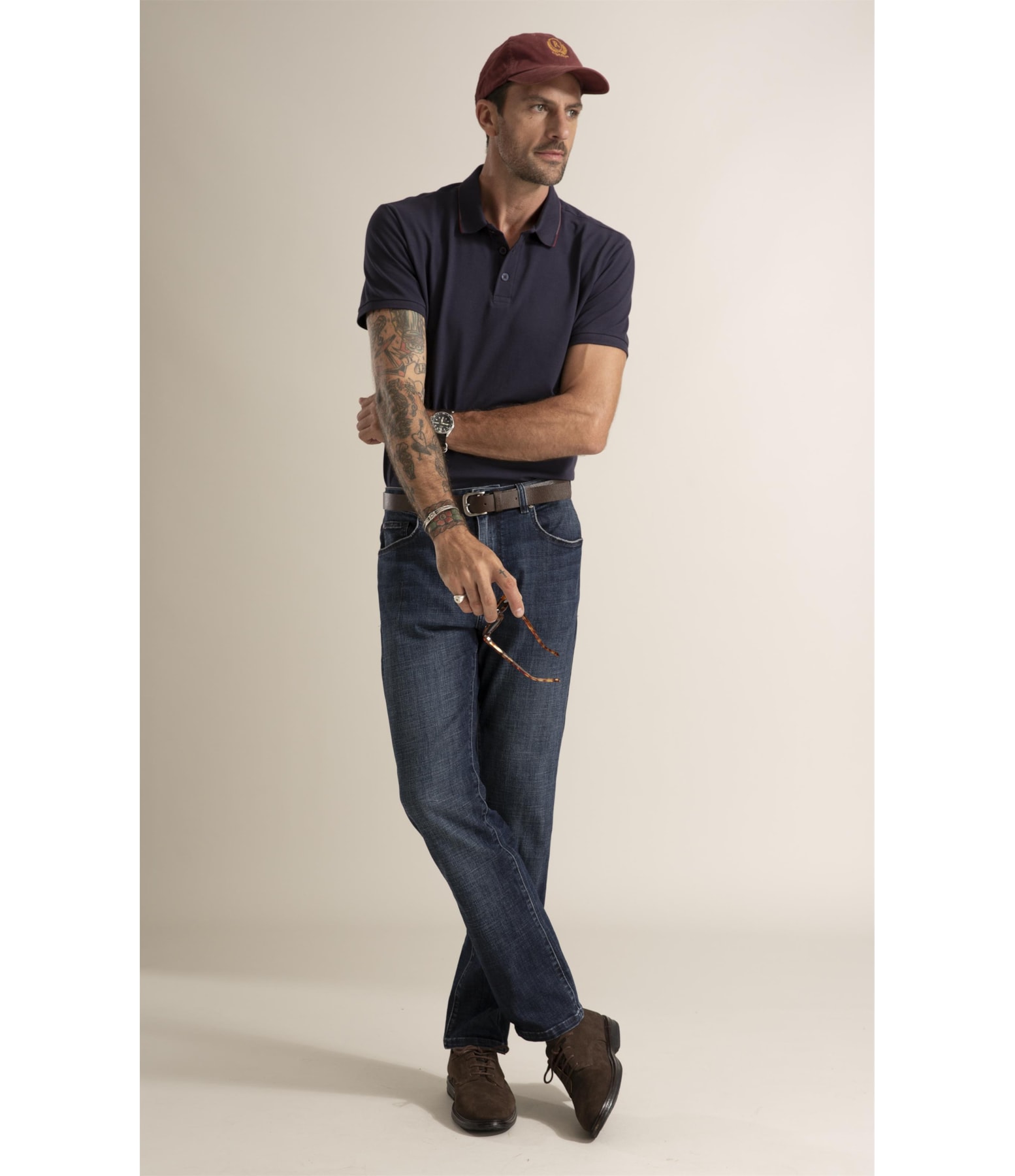 Calça Jeans Visco Indigo Lav. Médio C/Tank