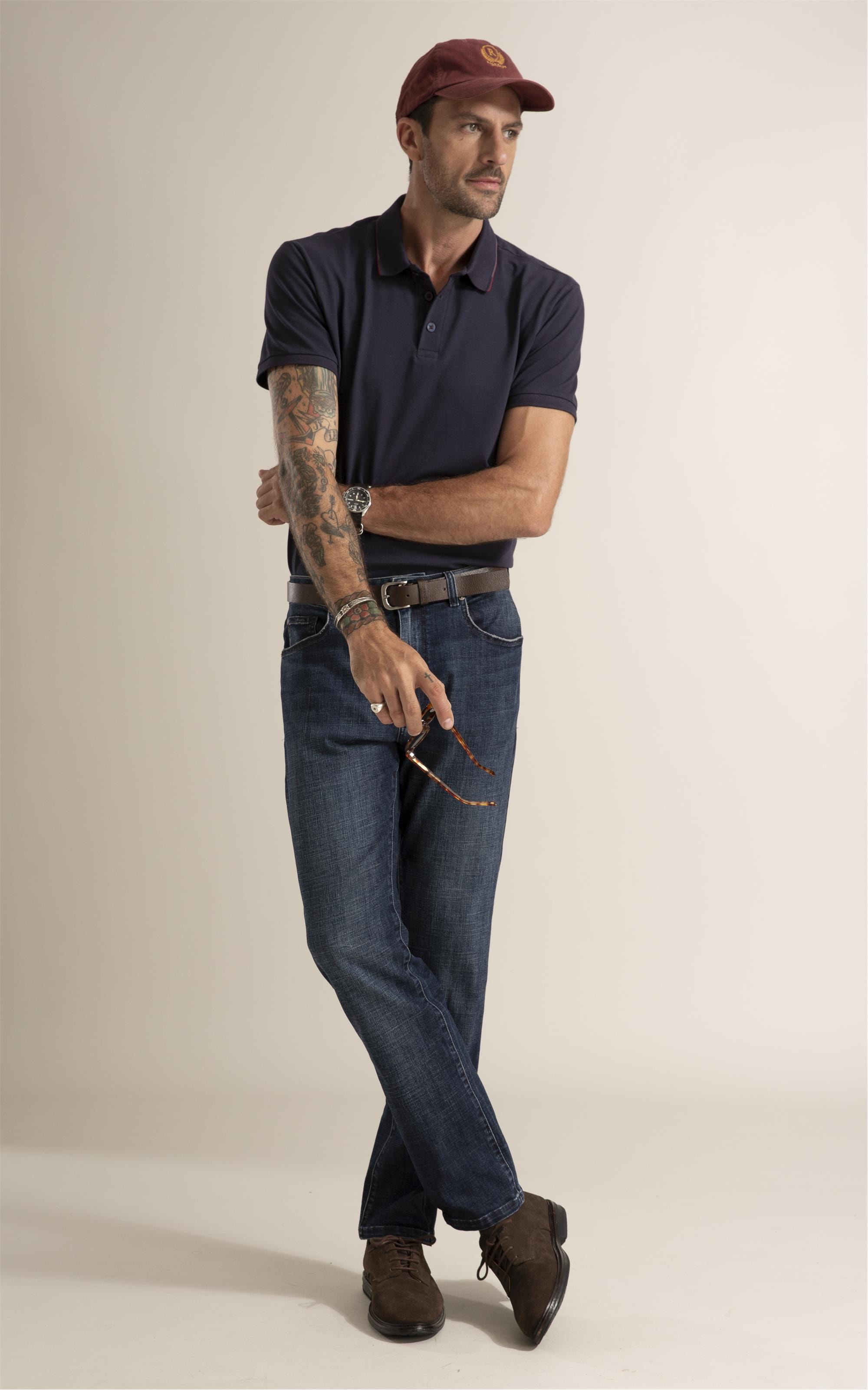 Calça Jeans Visco Indigo Lav. Médio C/Tank