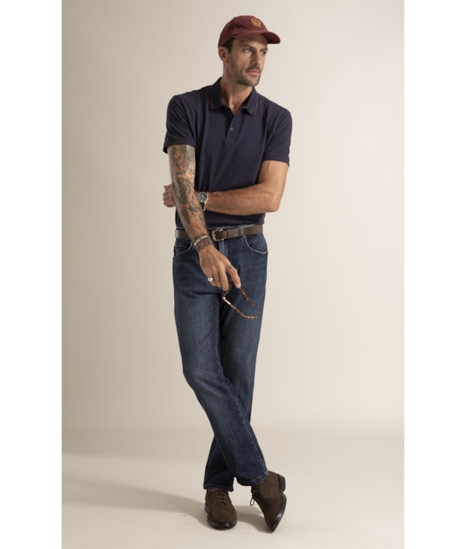 Calça Jeans Visco Indigo Lav. Médio C/Tank