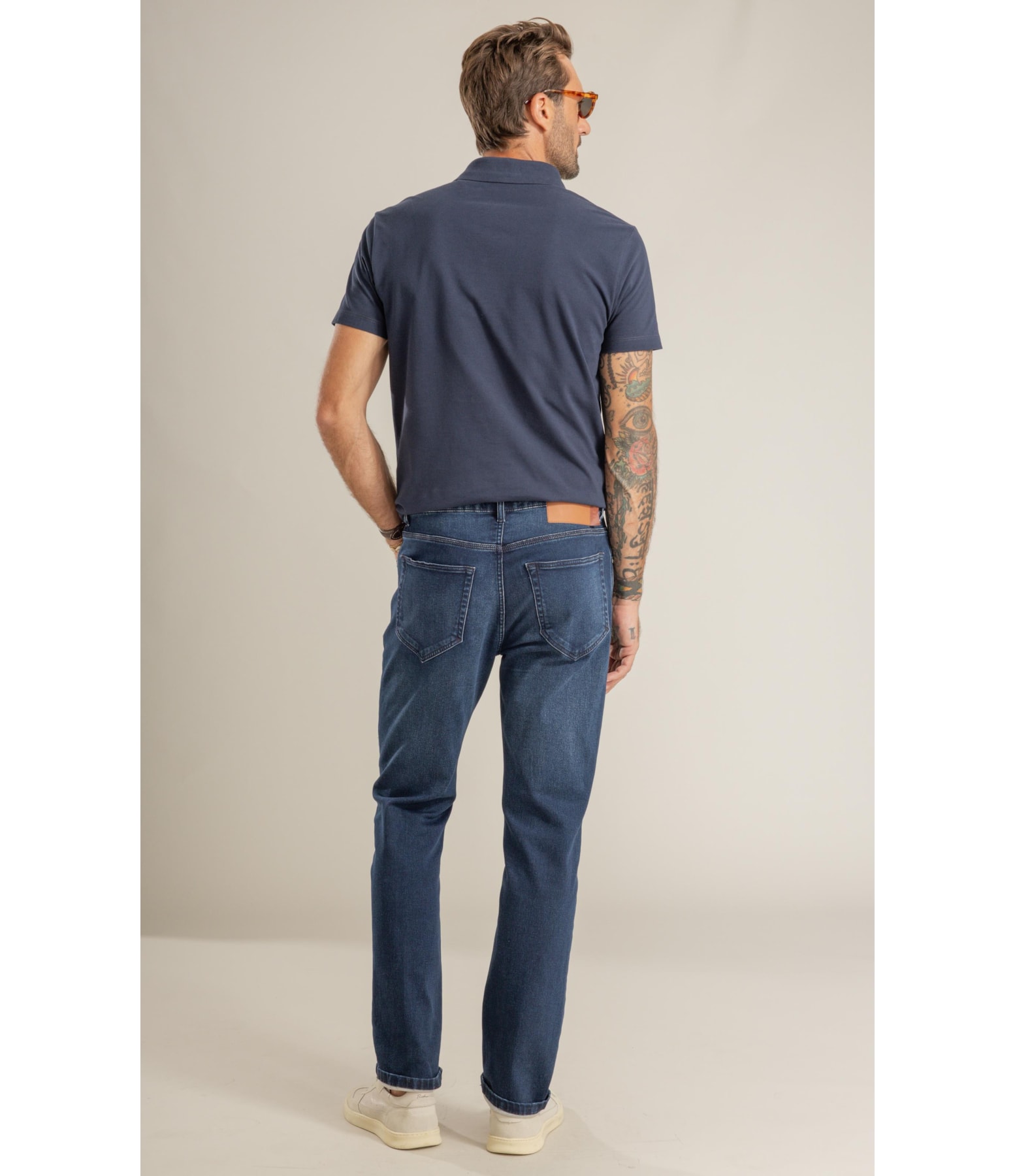 Calca  Jogging Intense Escuro Com Stone
