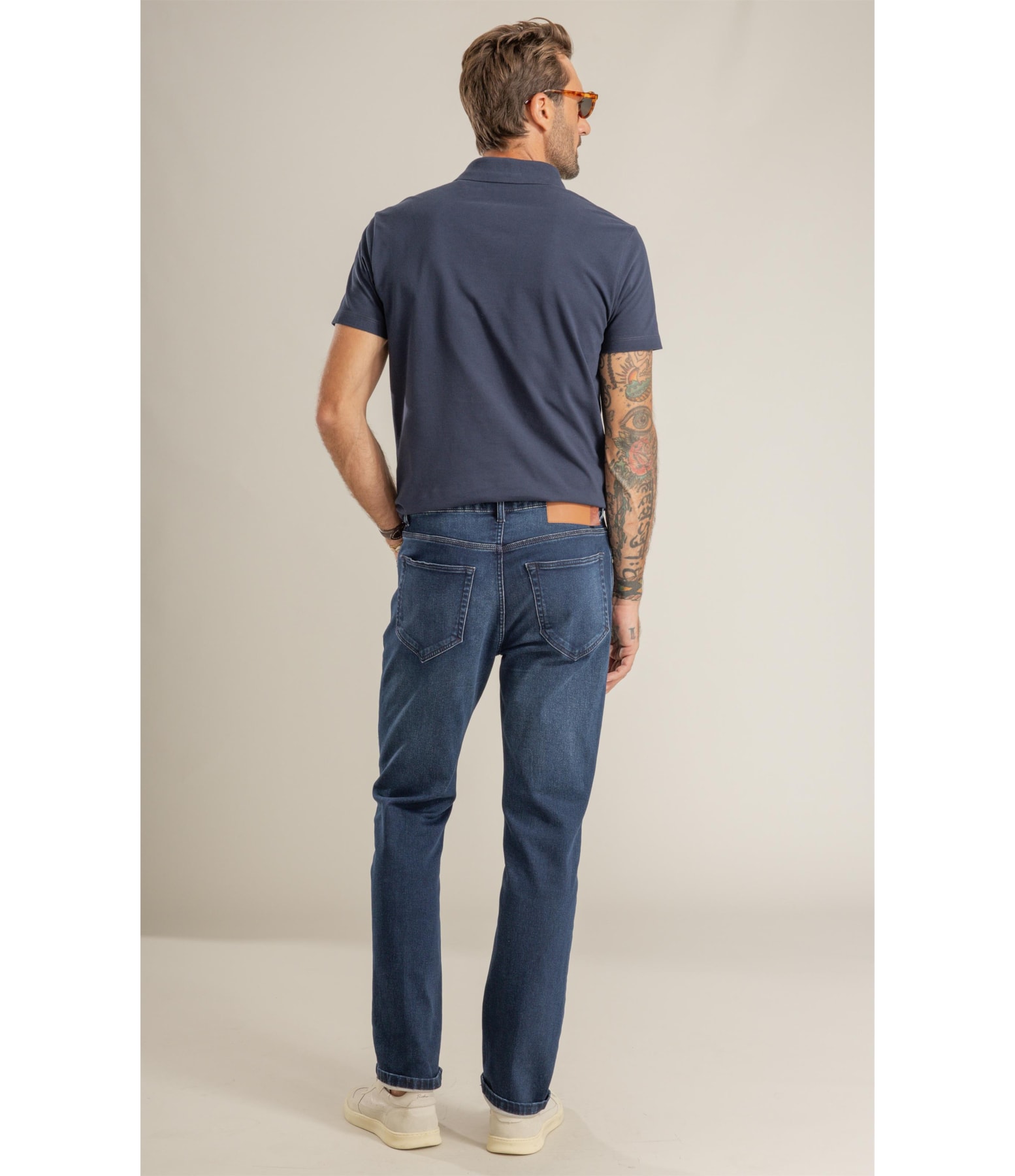 Calca  Jogging Intense Escuro Com Stone