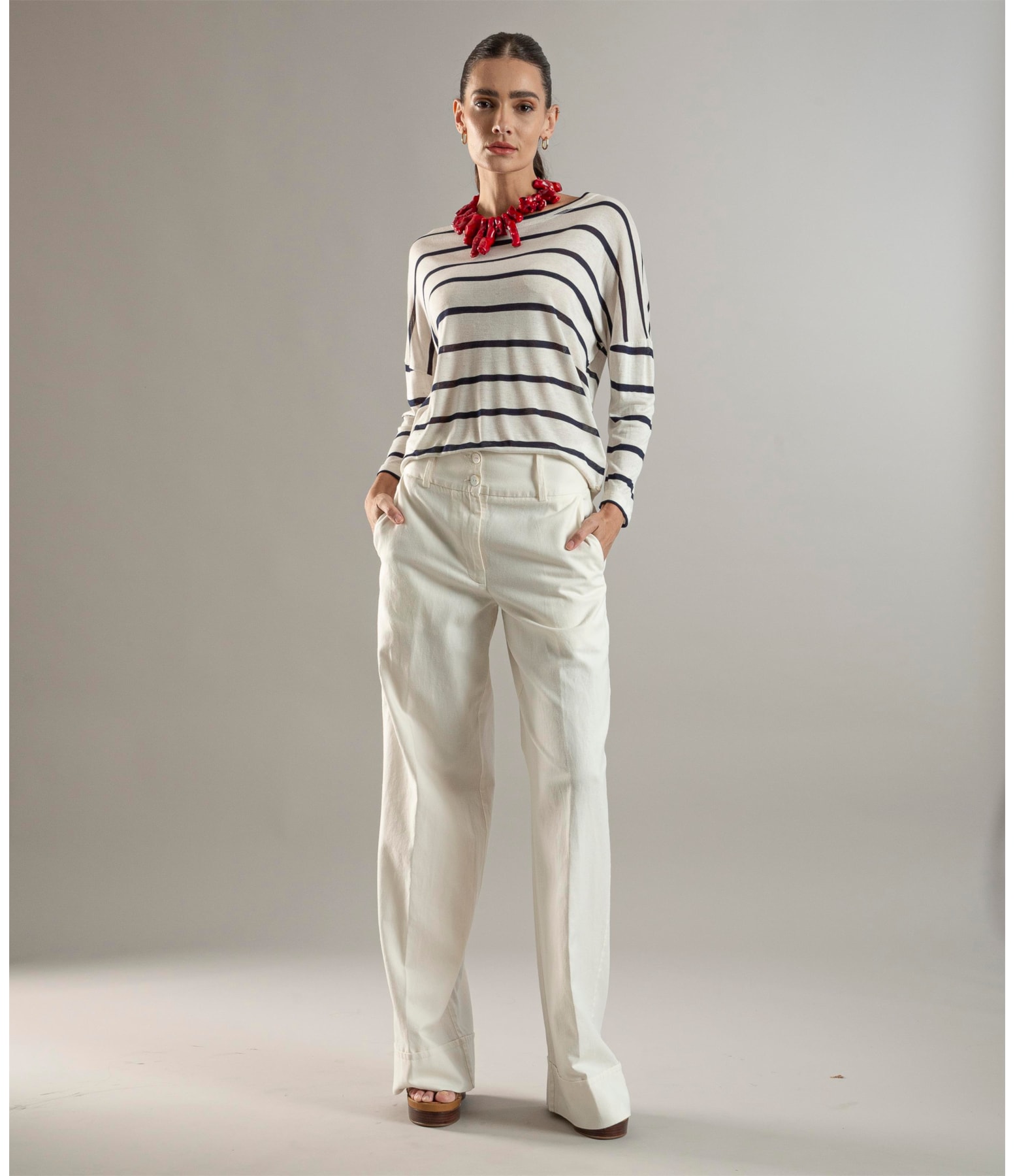 Calça Linho  Alder Branco