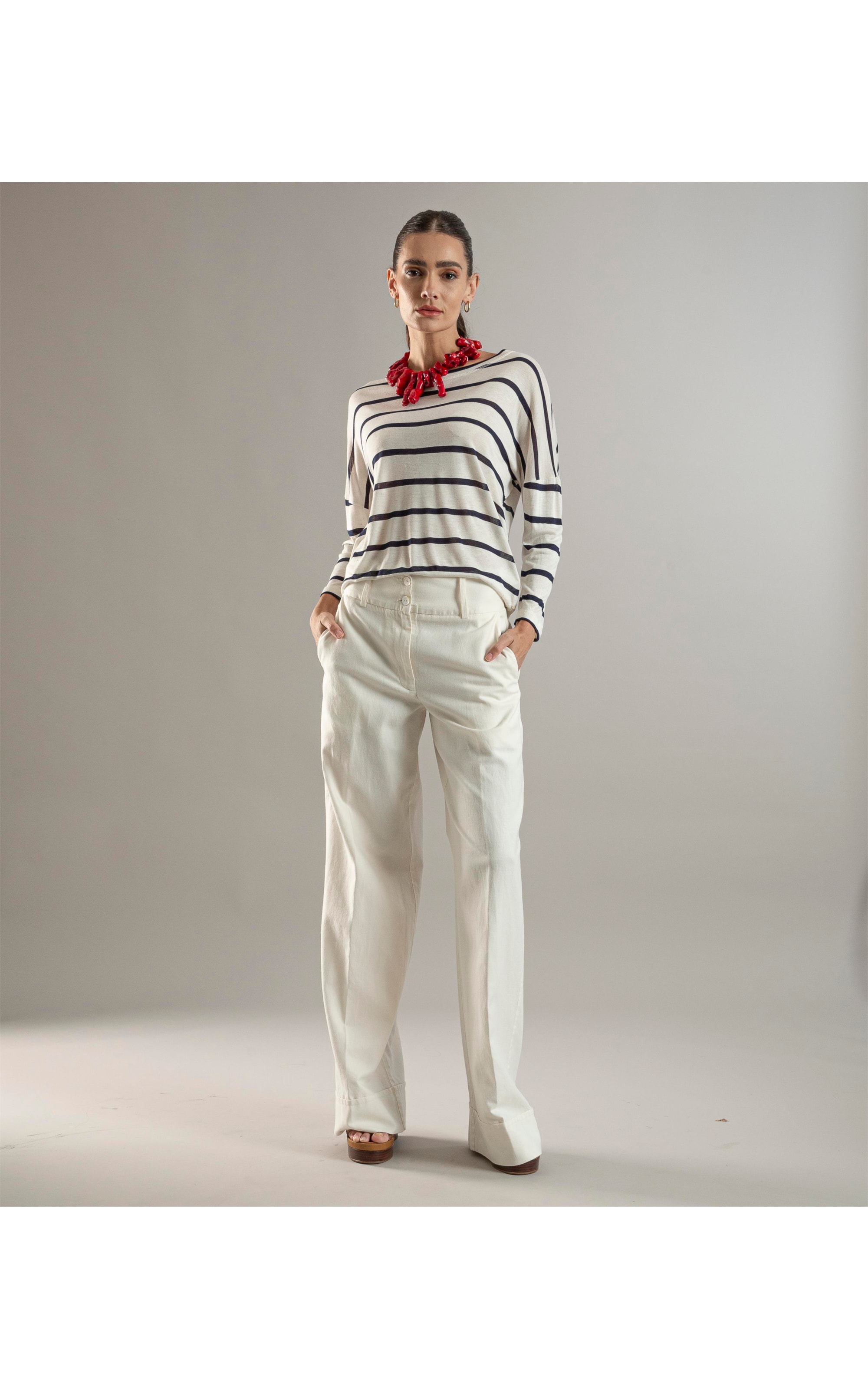 Calça Linho  Alder Branco