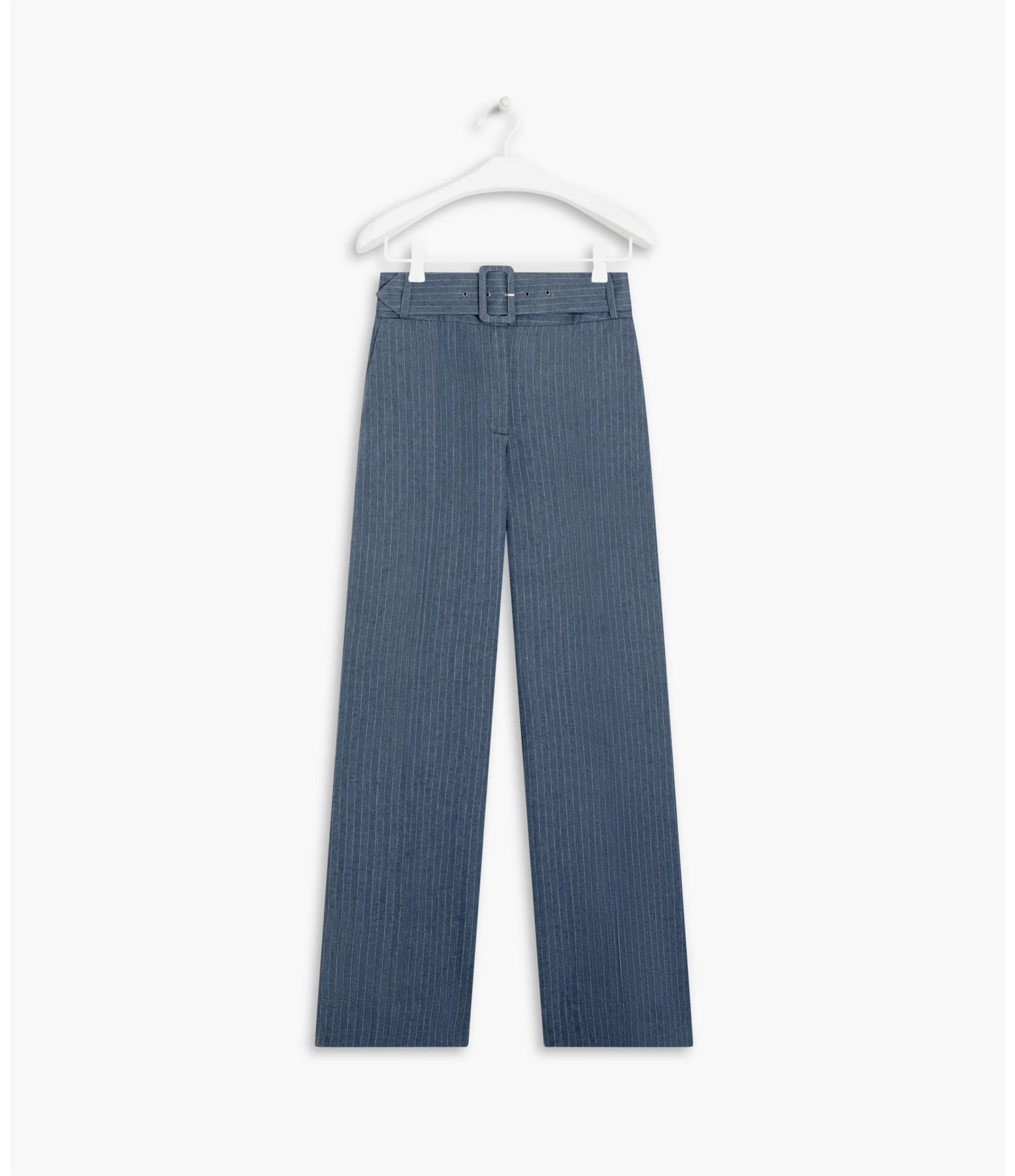 Calça Linho  Alder Fishbone Marinho