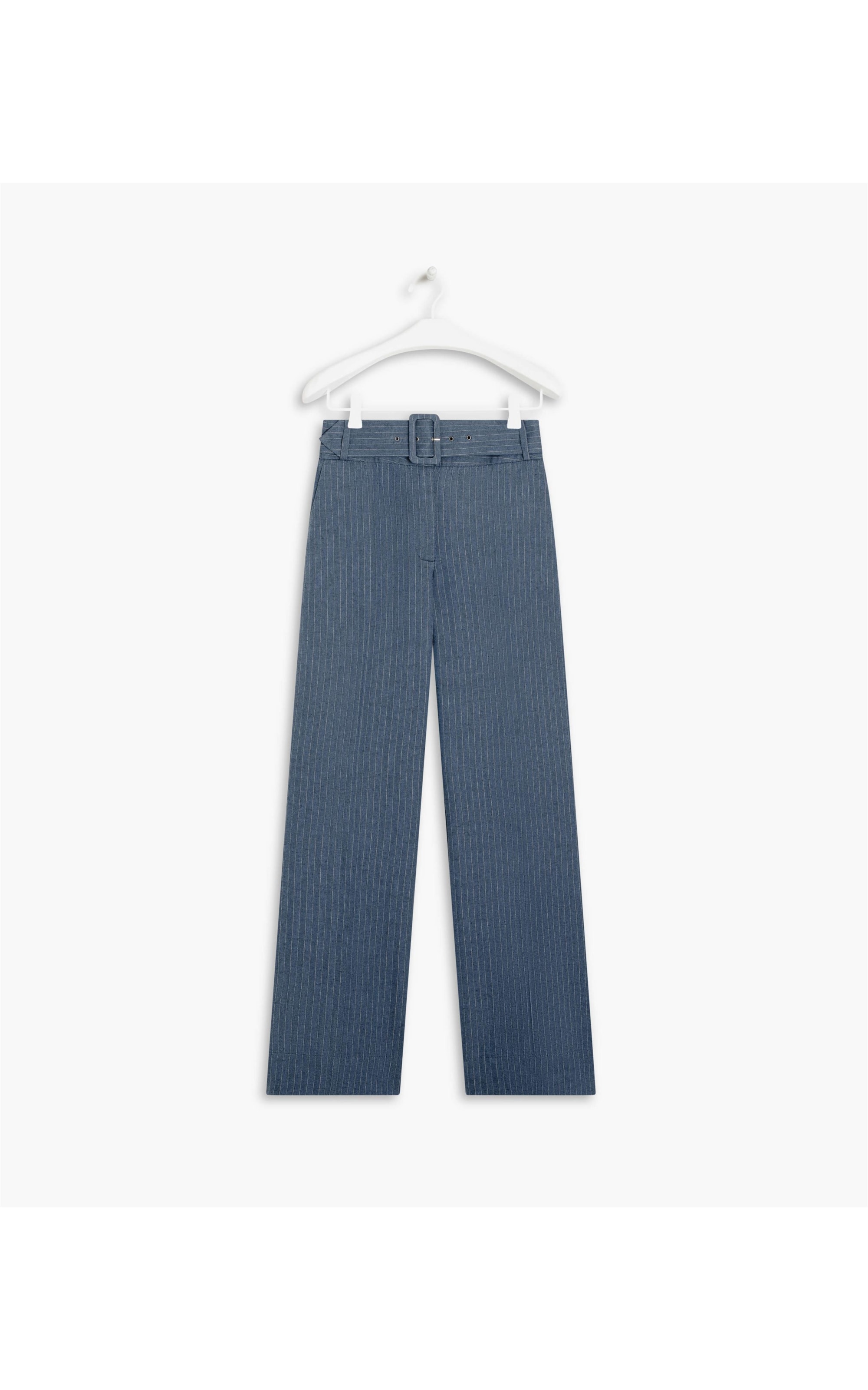 Calça Linho  Alder Fishbone Marinho
