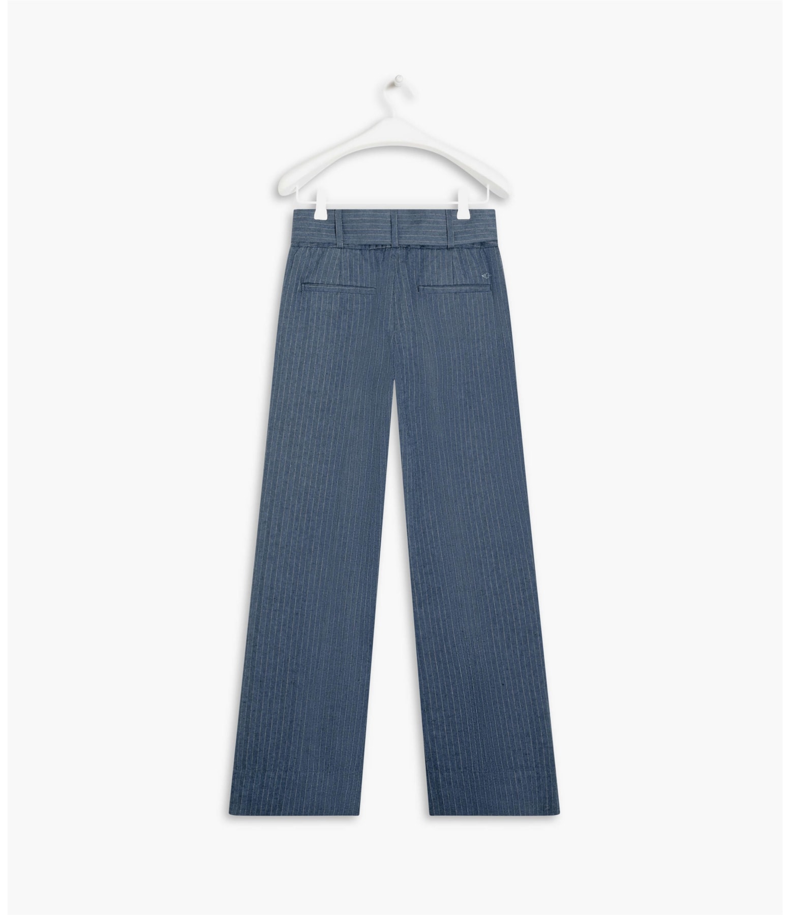 Calça Linho  Alder Fishbone Marinho
