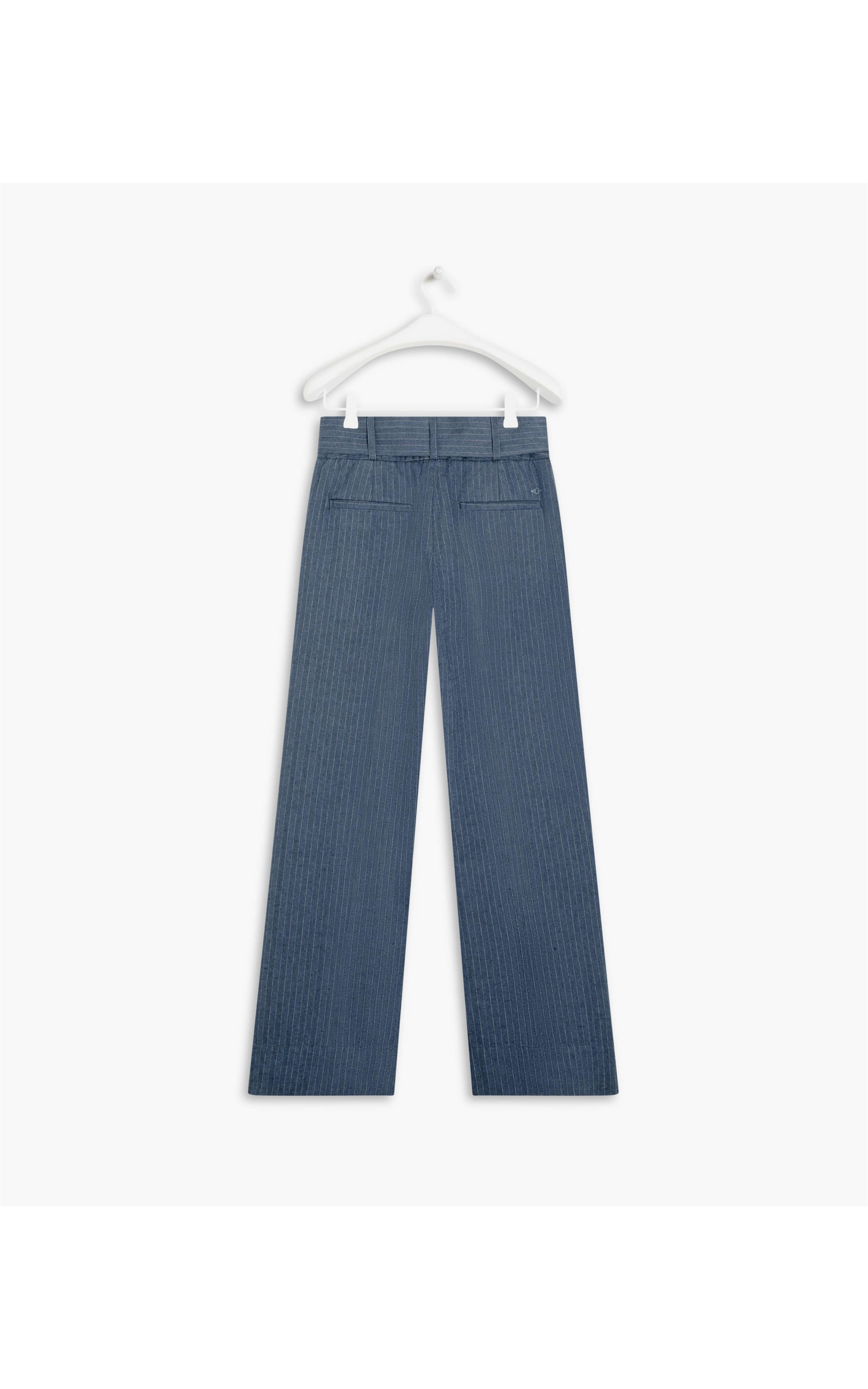 Calça Linho  Alder Fishbone Marinho