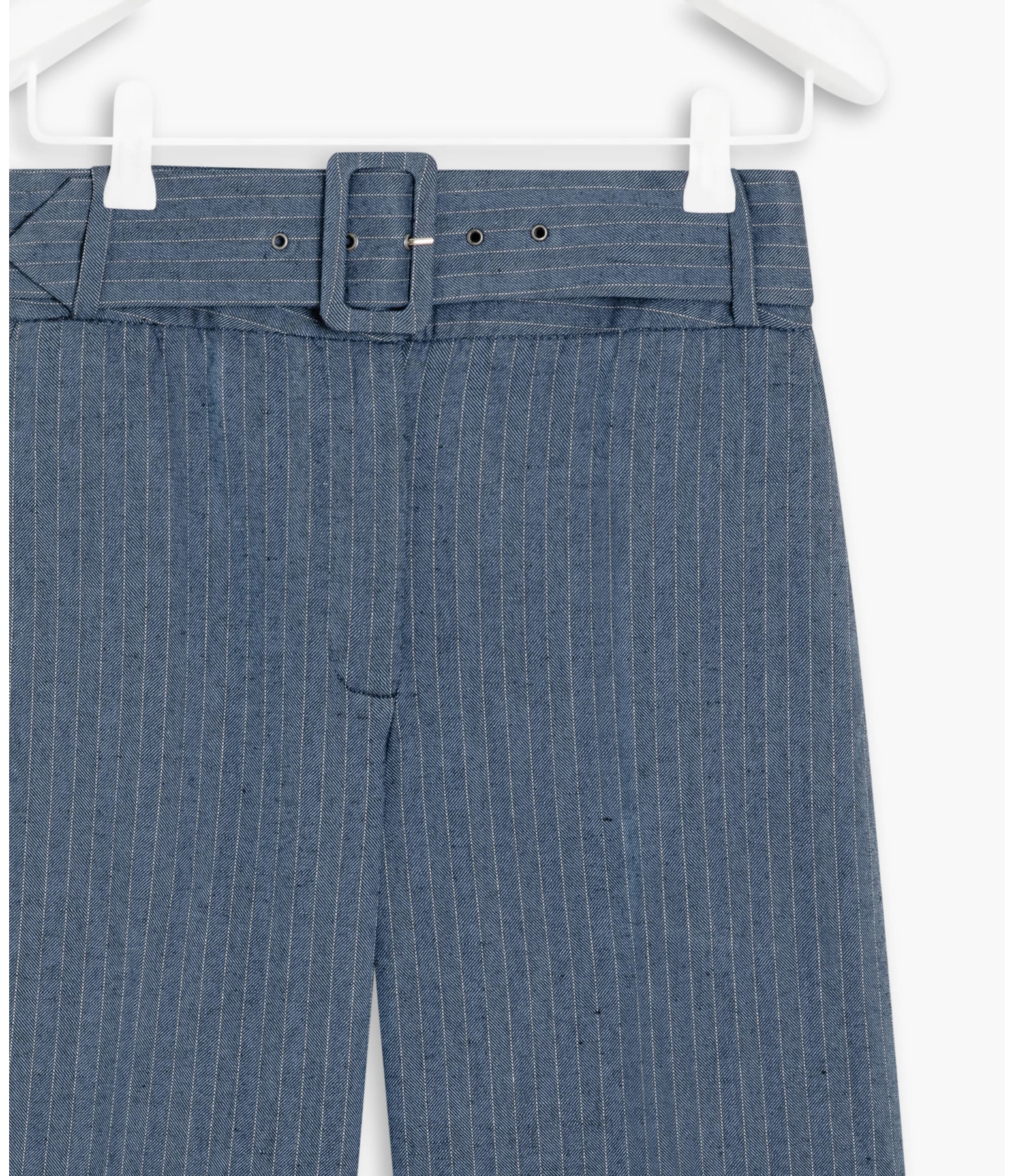 Calça Linho  Alder Fishbone Marinho