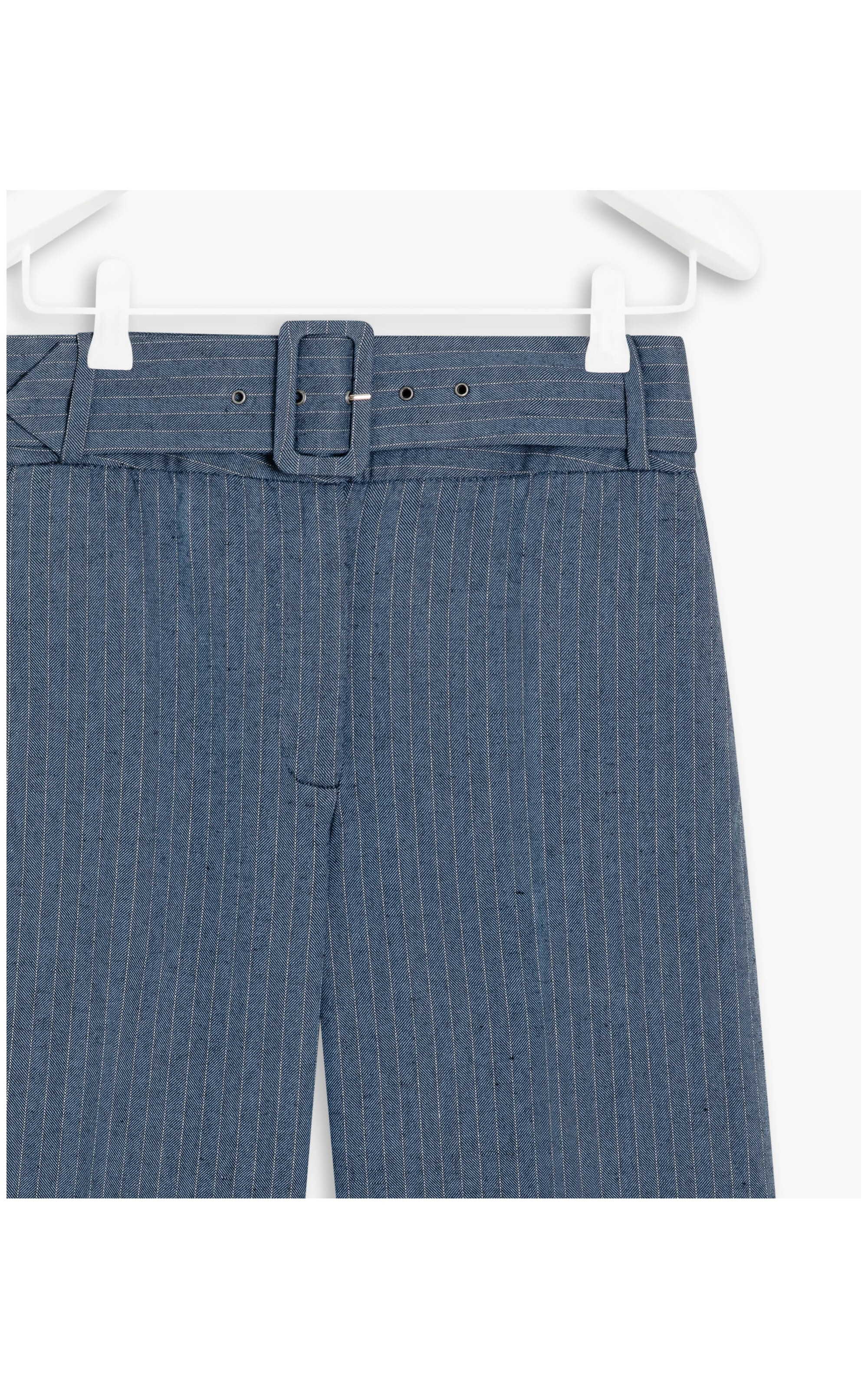 Calça Linho  Alder Fishbone Marinho