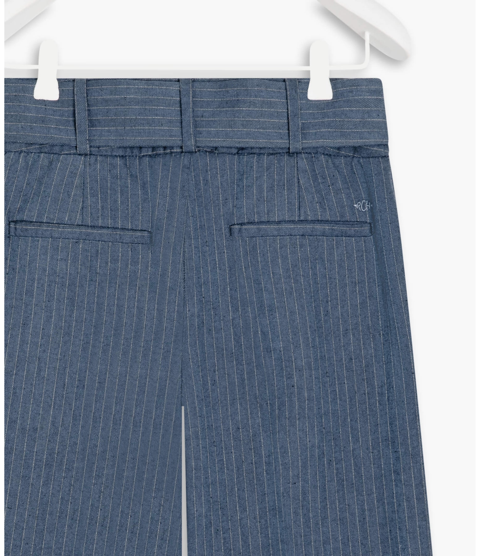 Calça Linho  Alder Fishbone Marinho