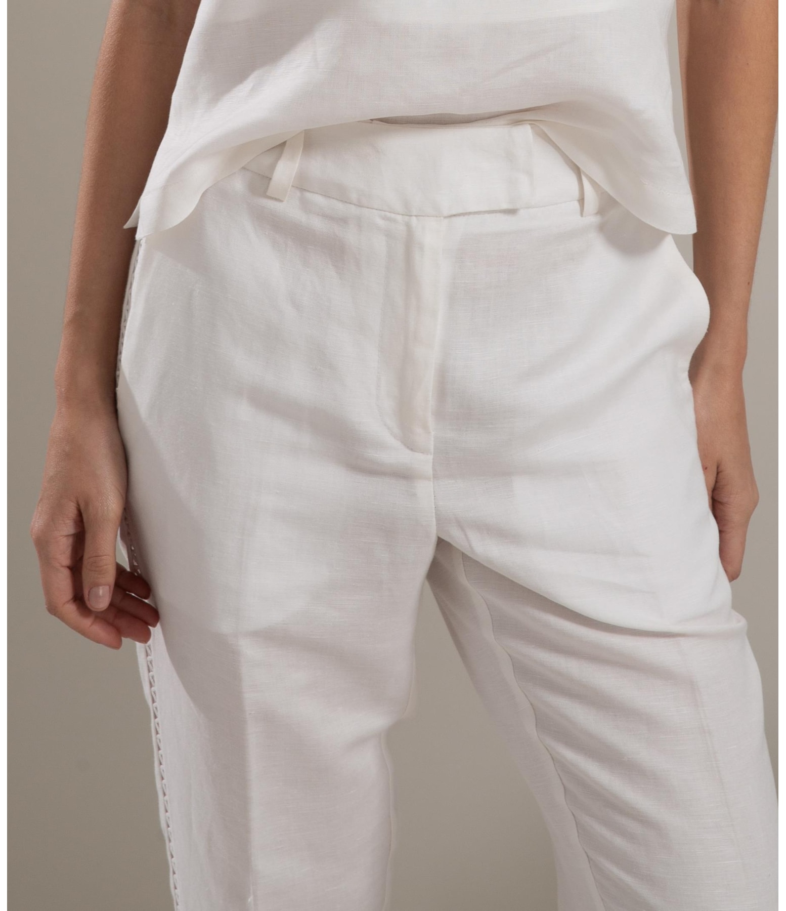 Calça Linho  Arlo Fucsia