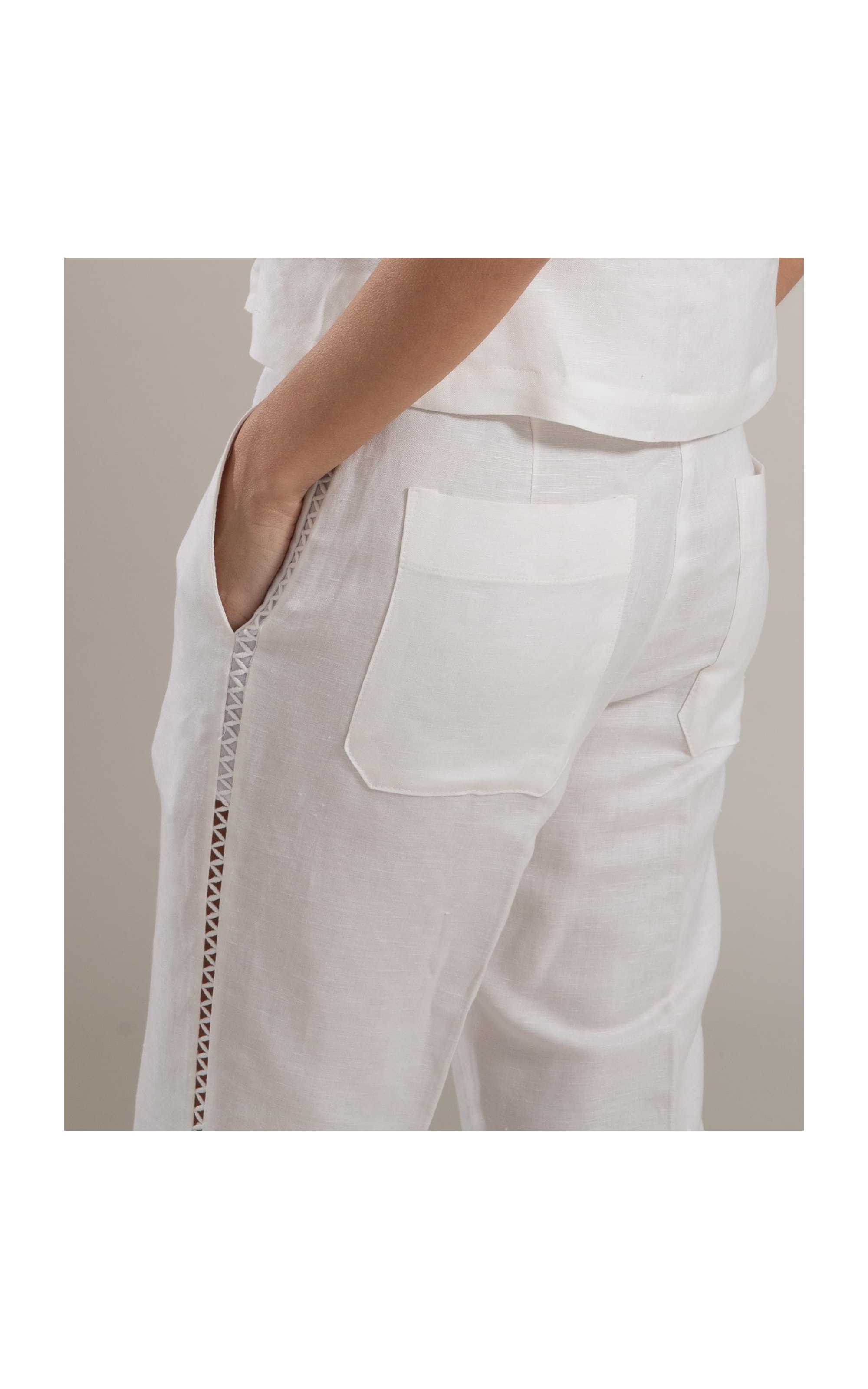 Calça Linho  Arlo Fucsia