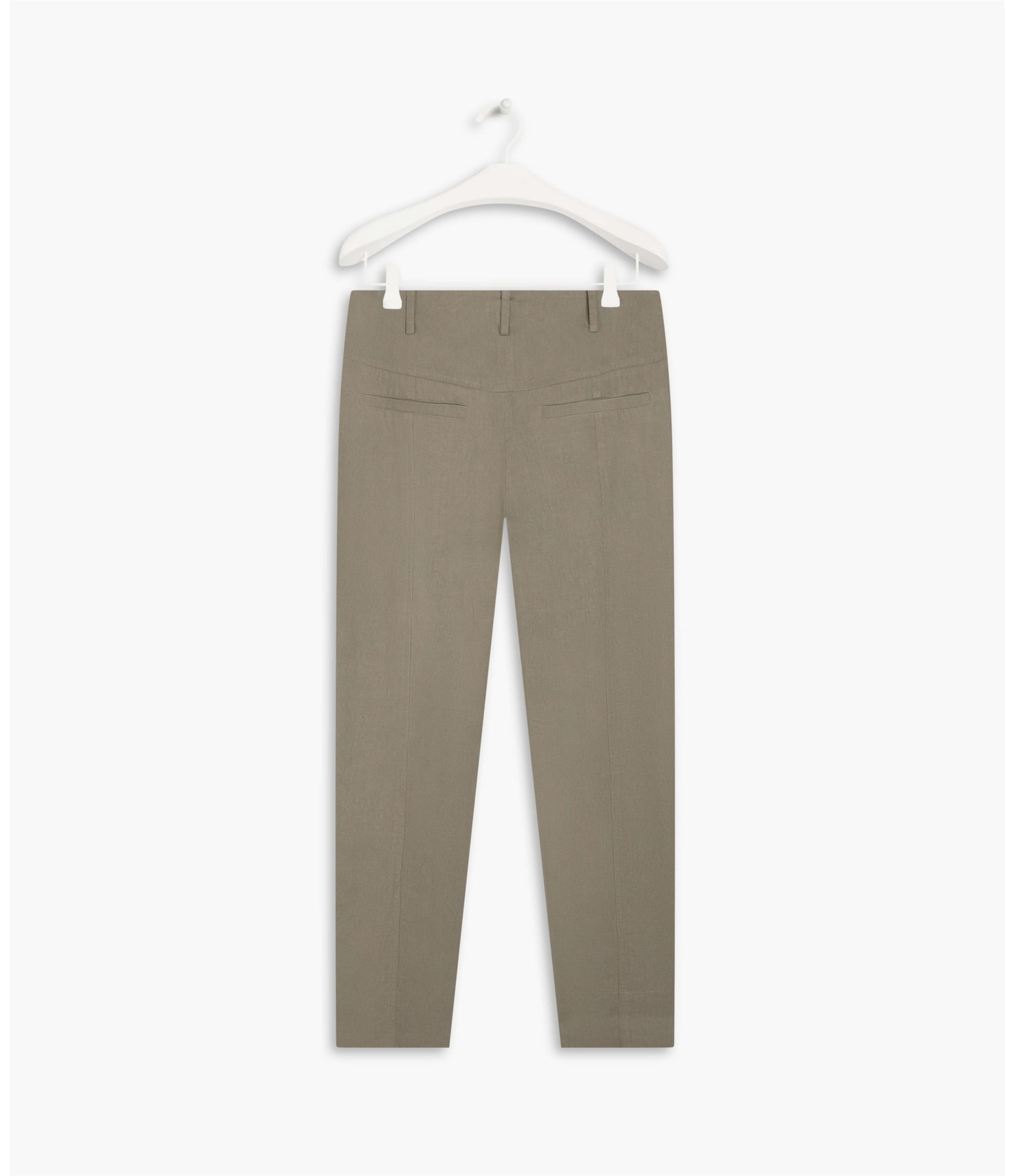  Calça Linho  Aspen  Liso Caqui