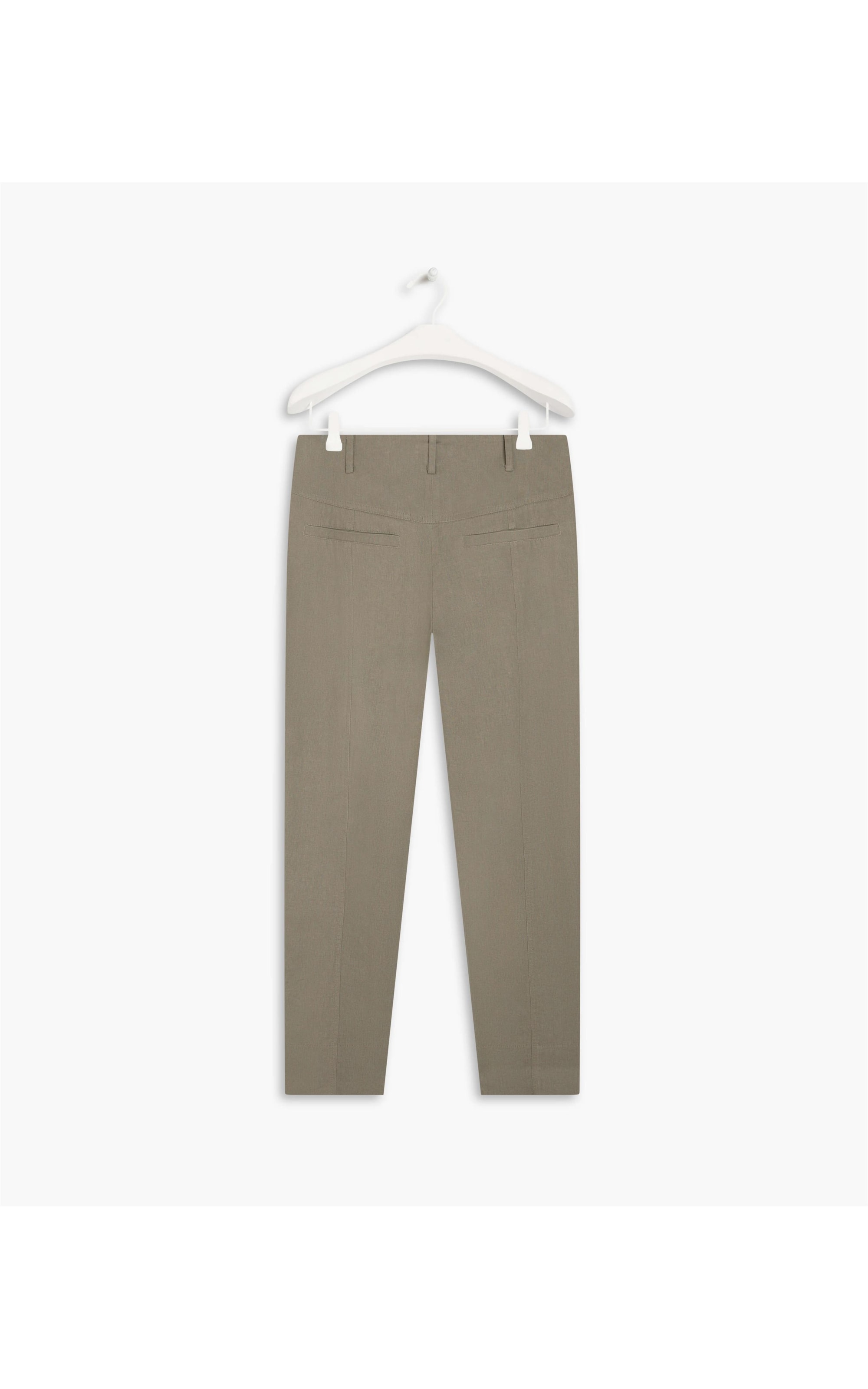  Calça Linho  Aspen  Liso Caqui